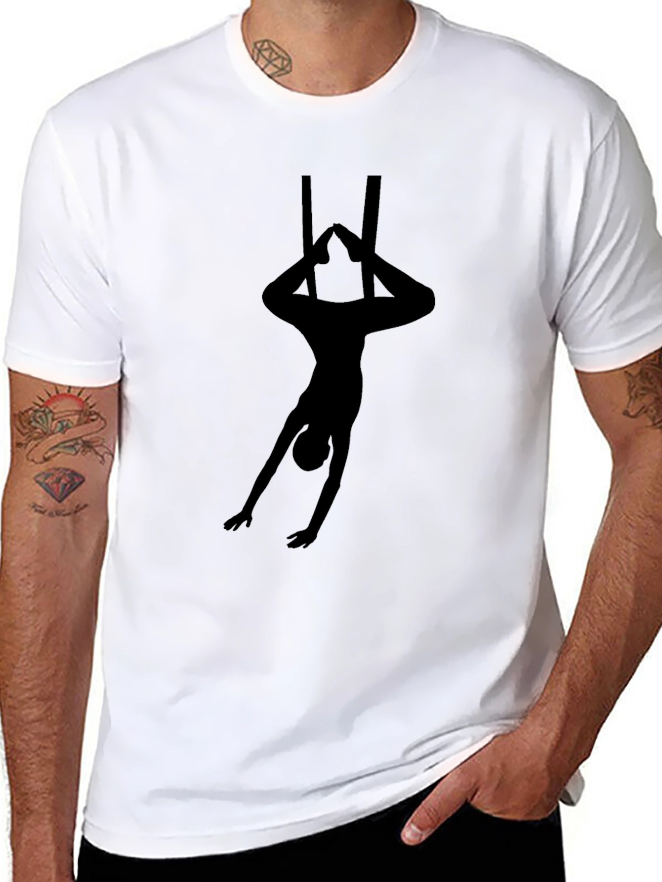 Aerial Acrobat T-Shirt - Black Graphic Tee