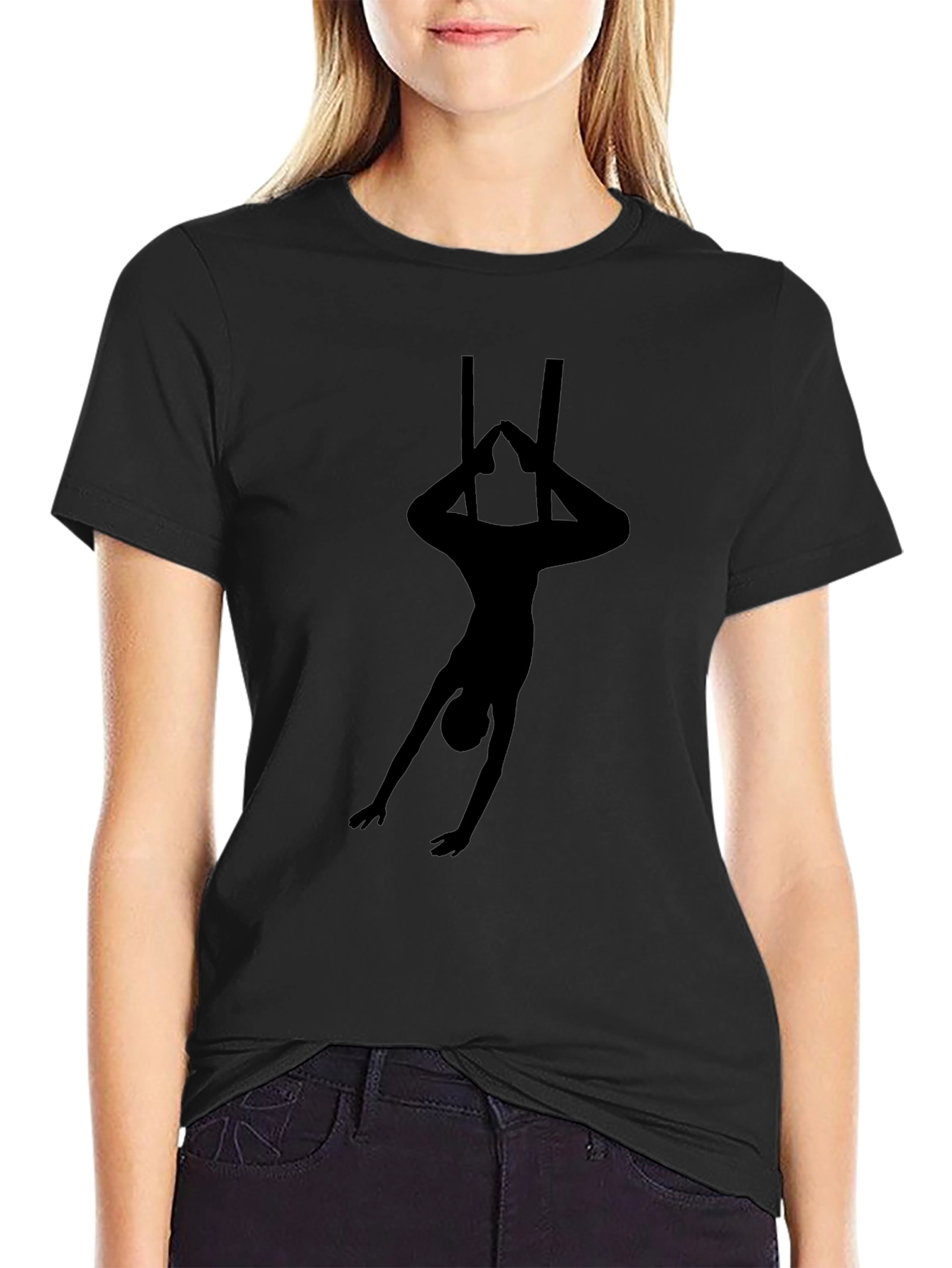 Aerial Acrobat T-Shirt - Black Graphic Tee