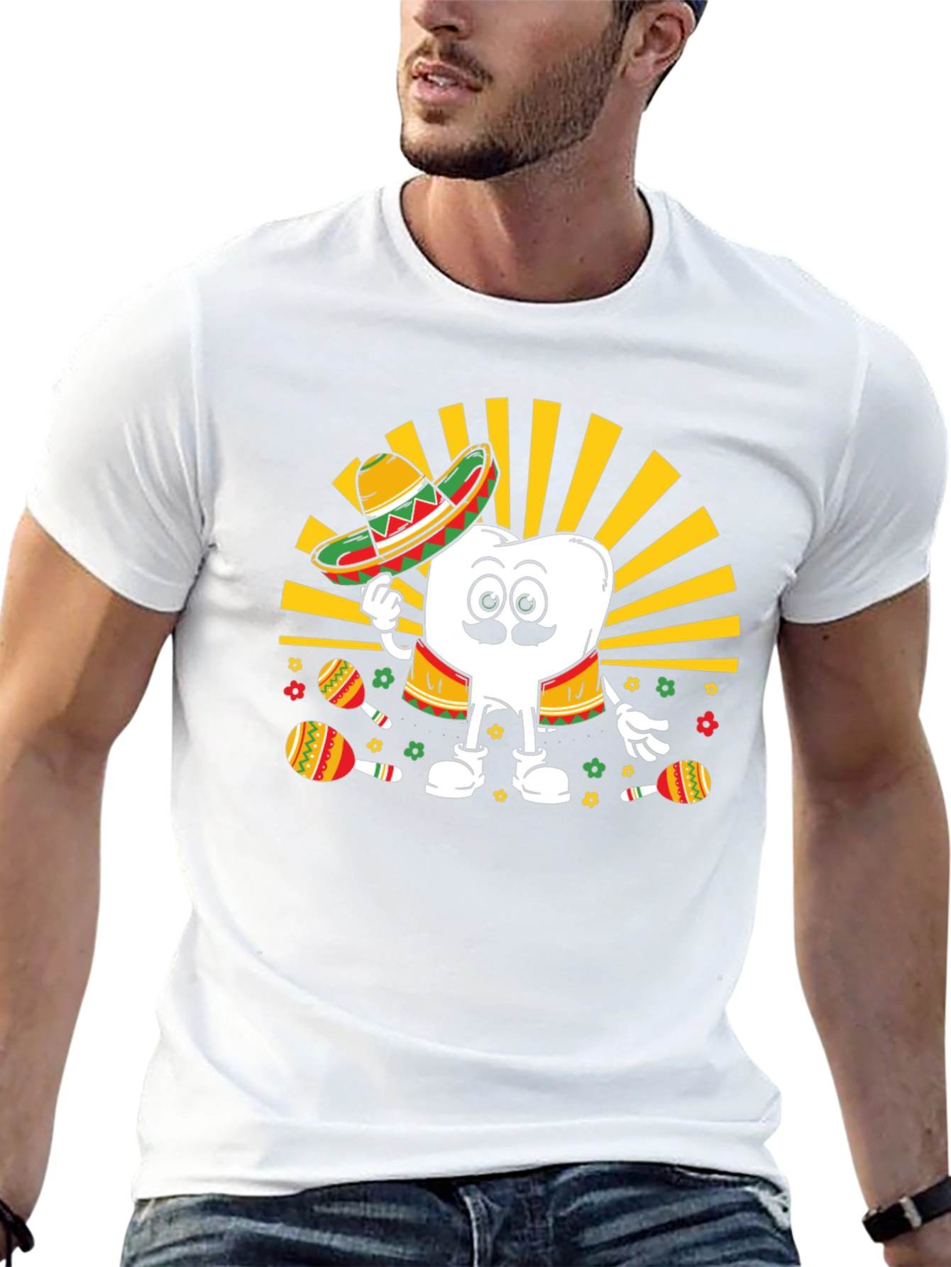 Cinco de Mayo Tooth Graphic T-Shirt