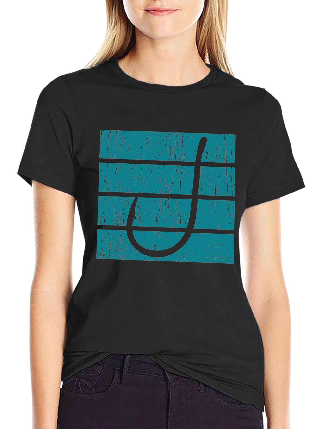Fishing Hook Tee: Retro Style Anglers Choice