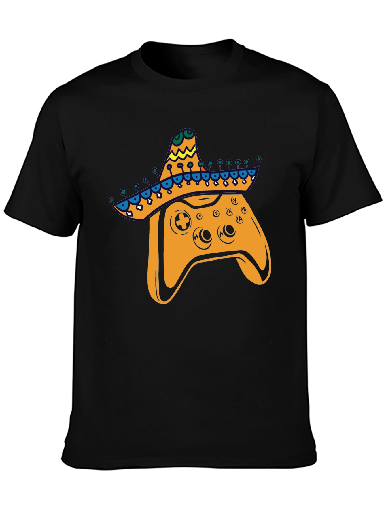 Gamer Fiesta T-Shirt: Controller with Sombrero!