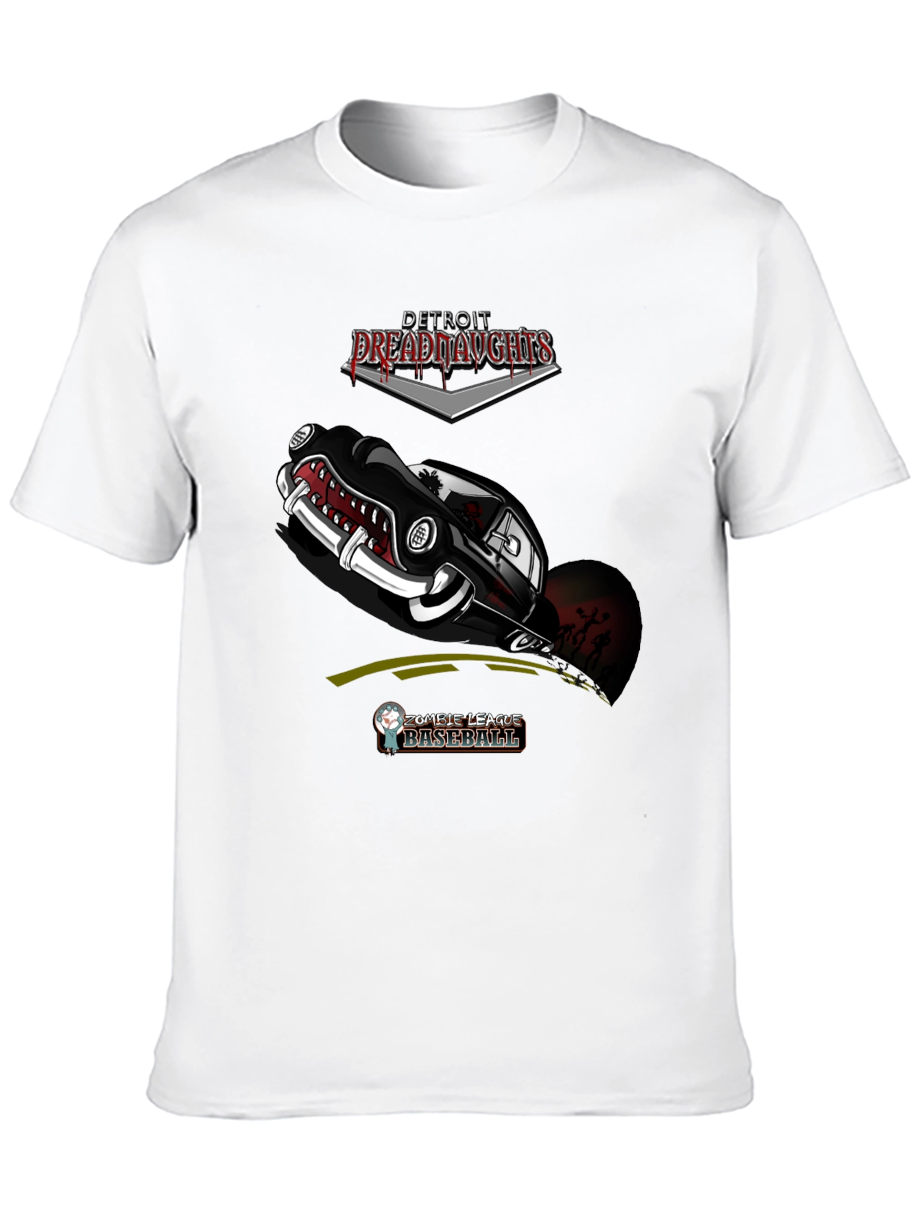 Detroit Dreadnaughts Zombie Baseball Graphic Tee