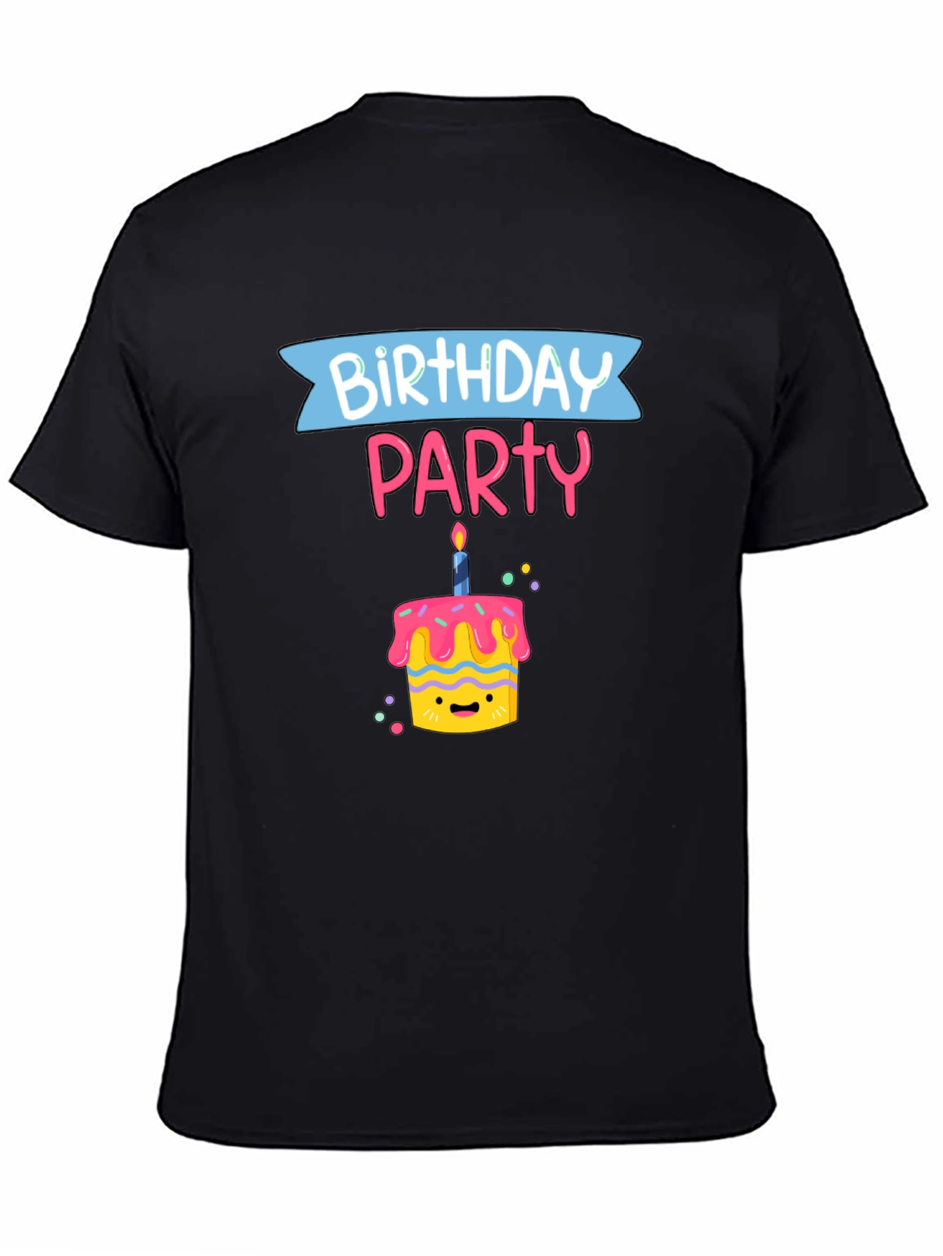Birthday Party Cake Graphic T-Shirt
