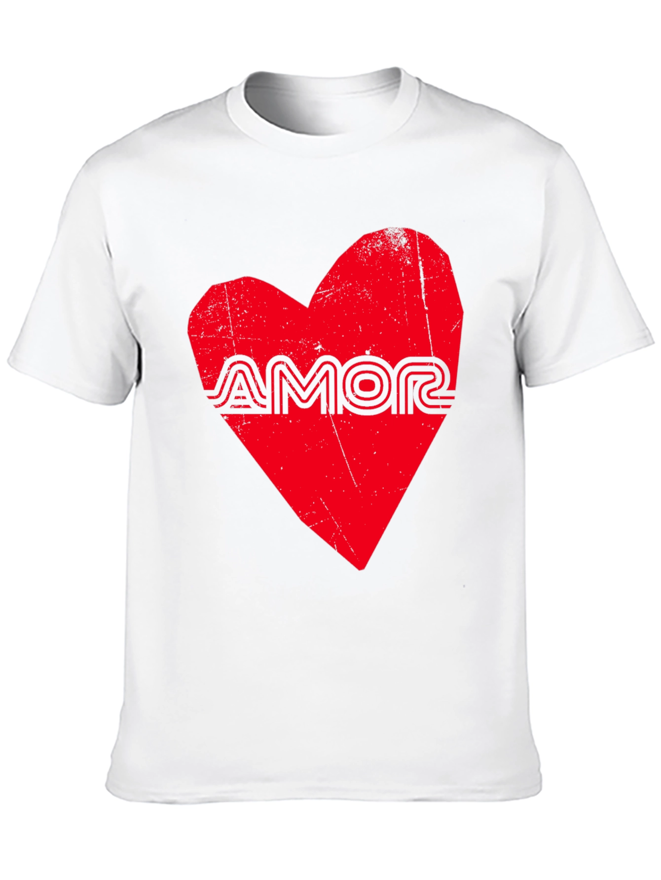 Amor Heart Graphic Black T-Shirt