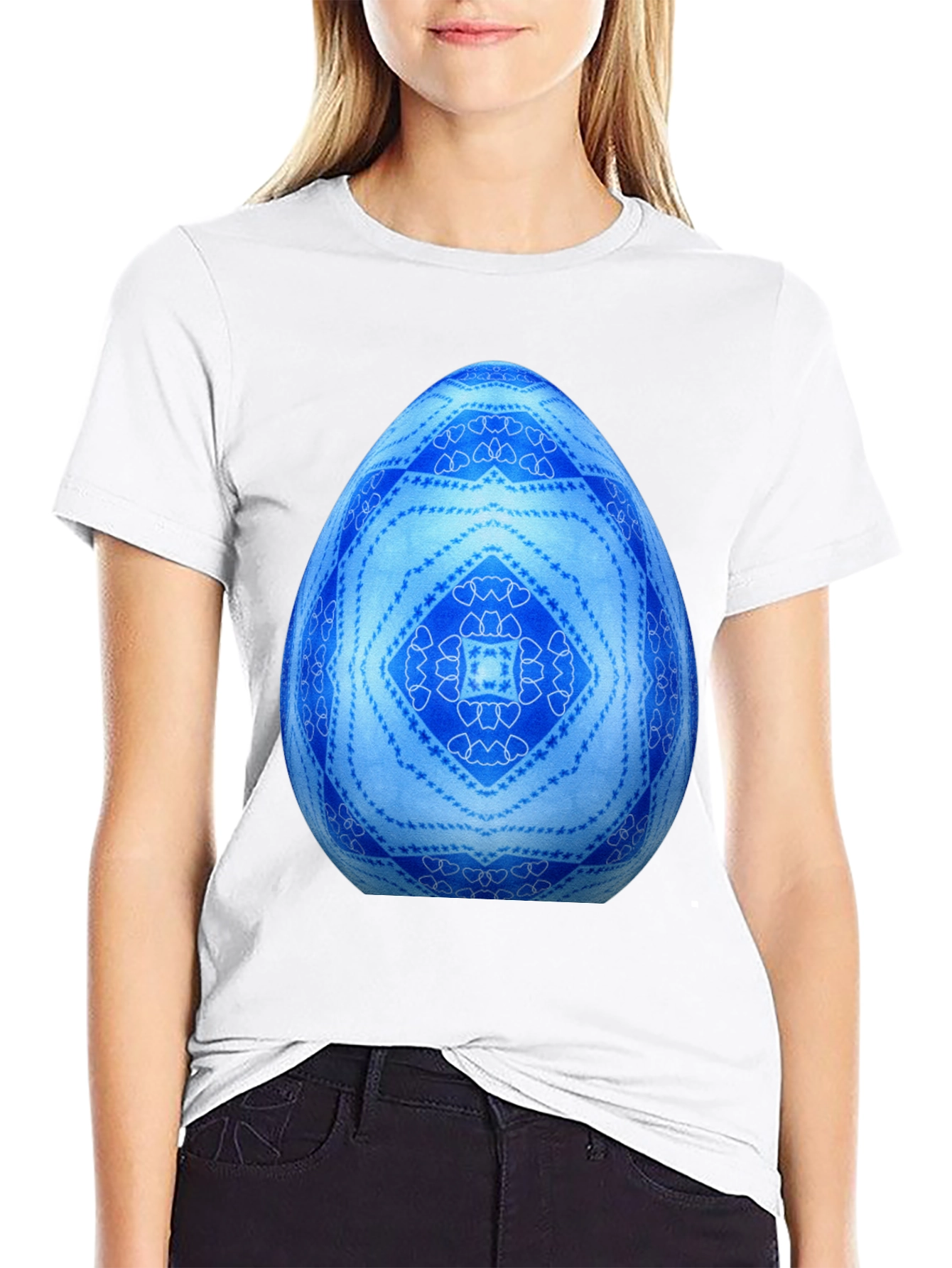 Blue Easter Egg Graphic Tee