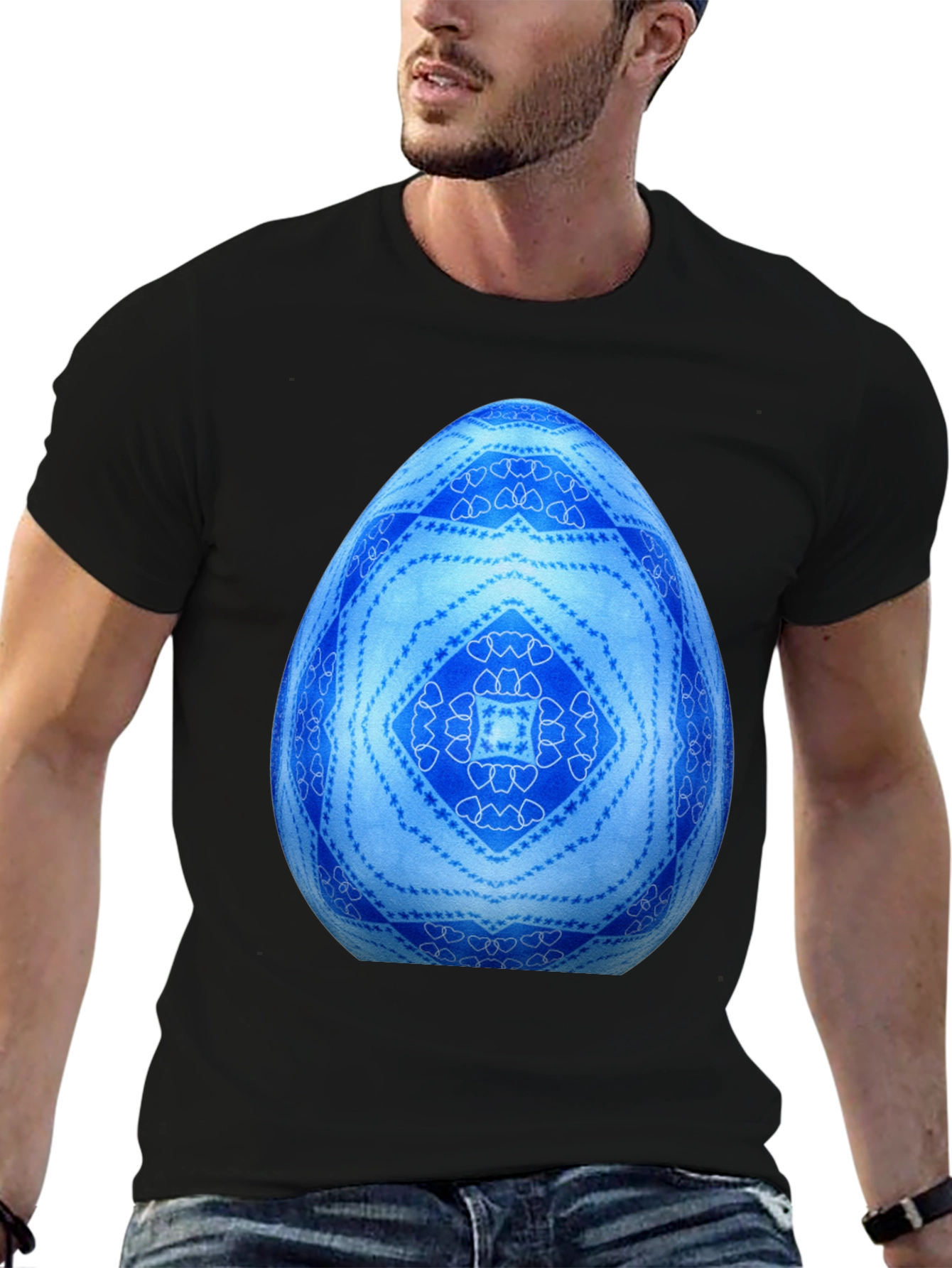 Blue Easter Egg Graphic Tee