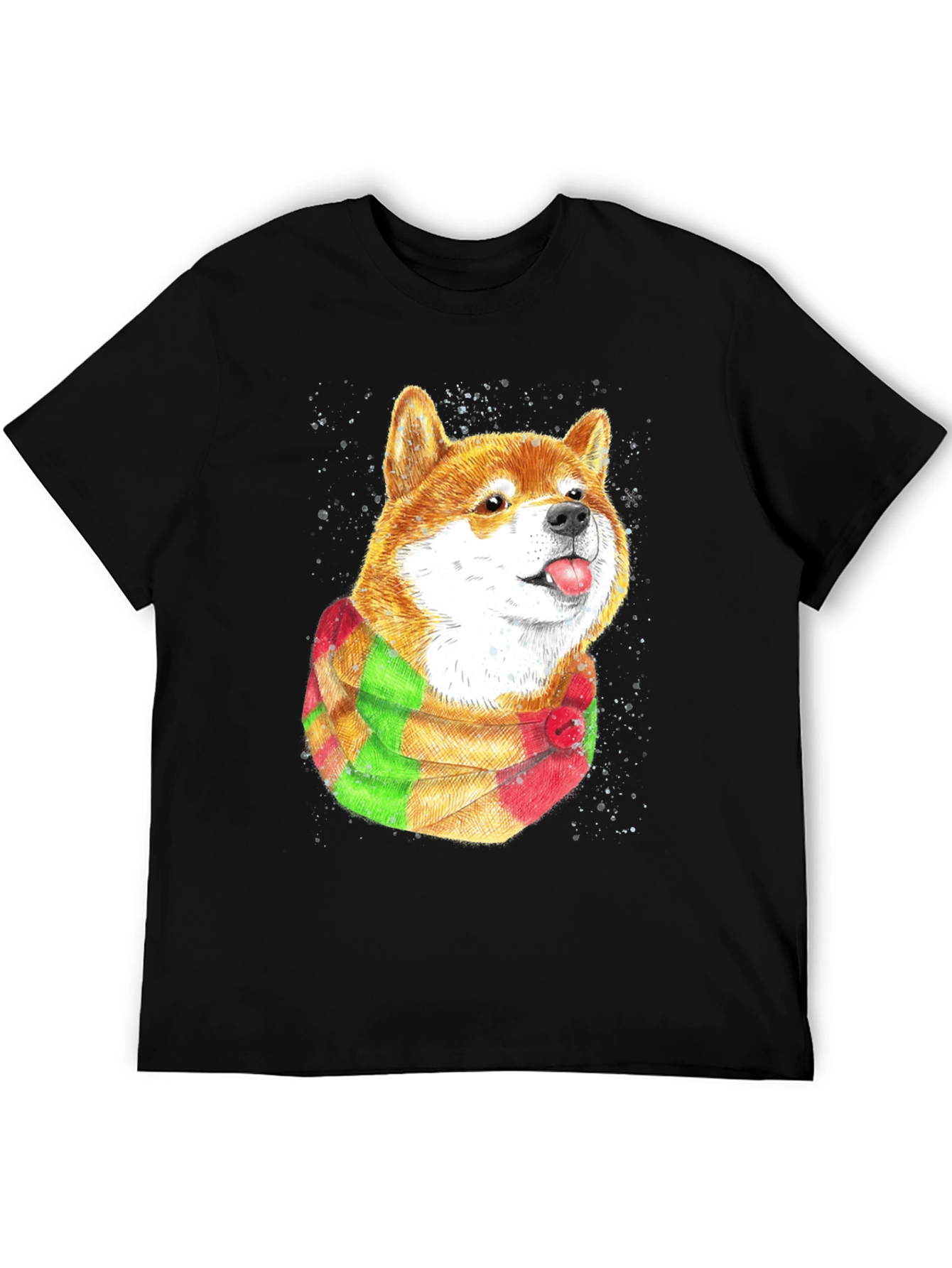 Shiba Inu T-Shirt with Scarf - Dog Lover Apparel