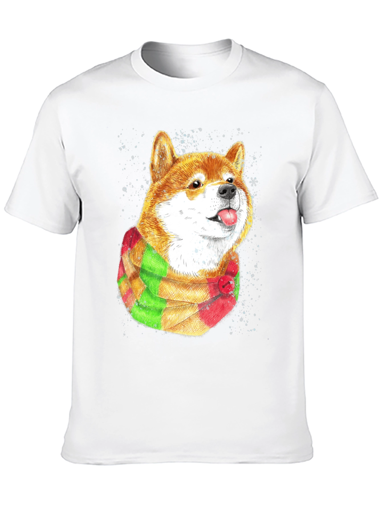 Shiba Inu T-Shirt with Scarf - Dog Lover Apparel
