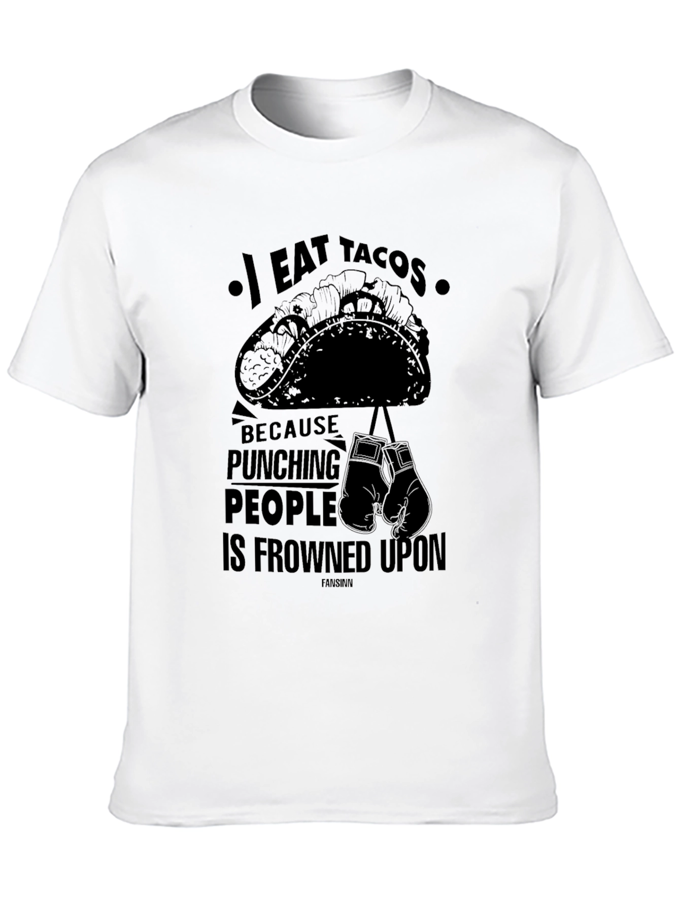 I Eat Tacos Funny Graphic T-Shirt