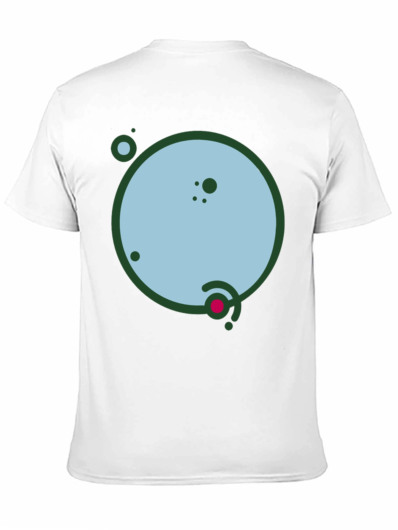 Geometric Planet Graphic Black Tee