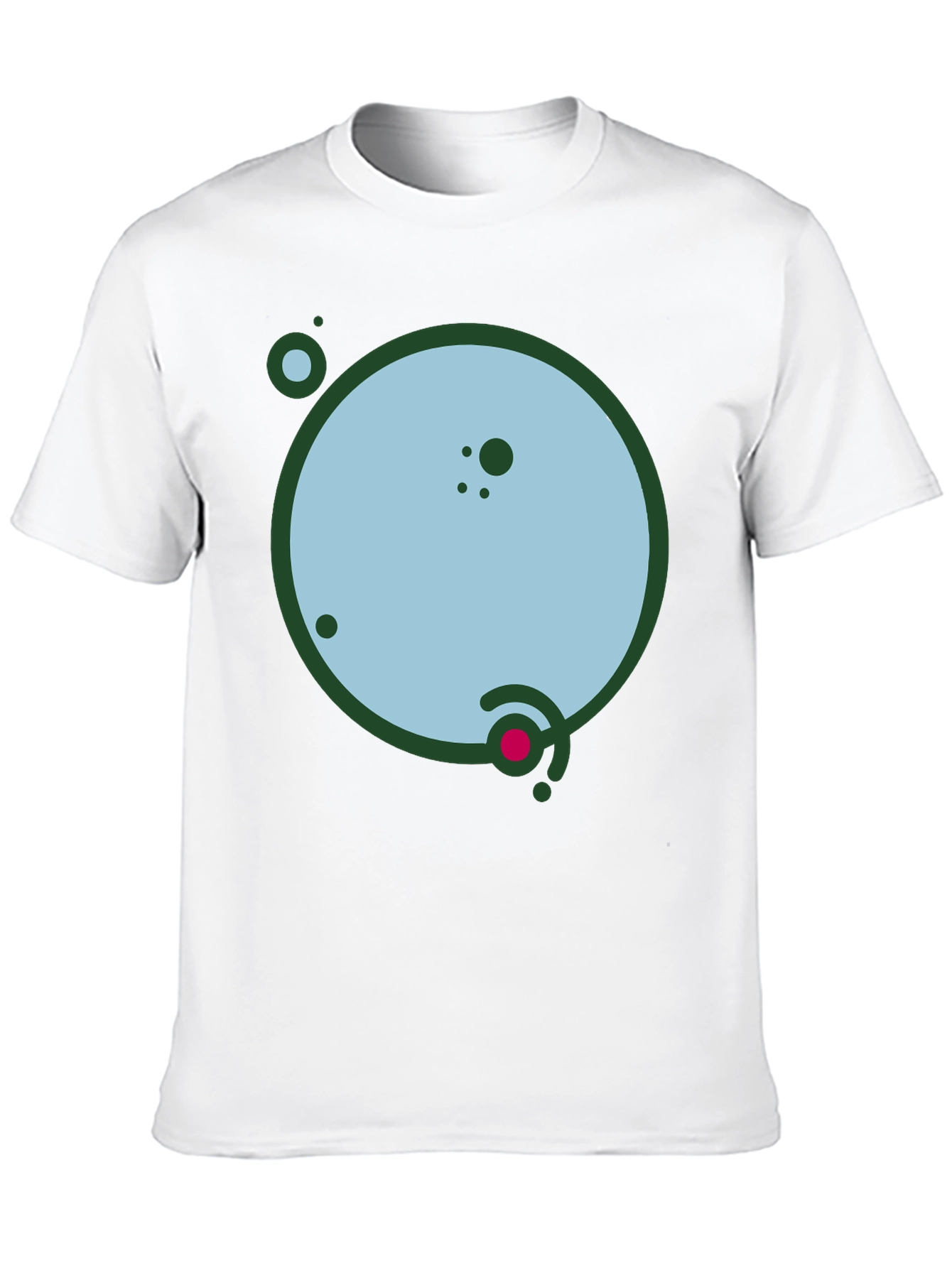 Geometric Planet Graphic Black Tee