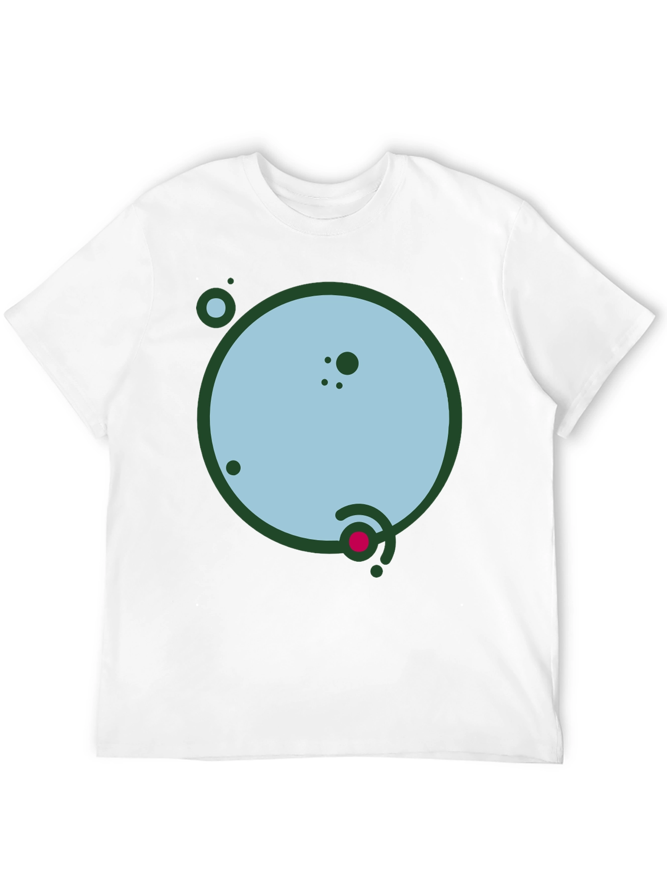 Geometric Planet Graphic Black Tee