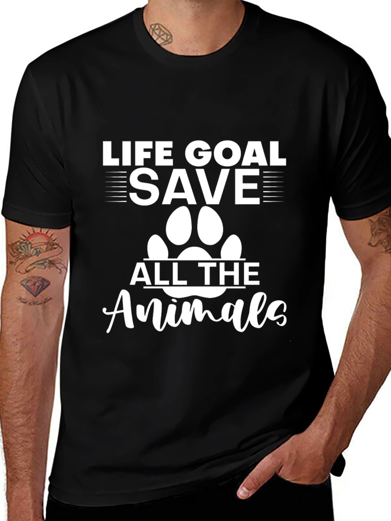 Life Goal: Save All the Animals T-Shirt