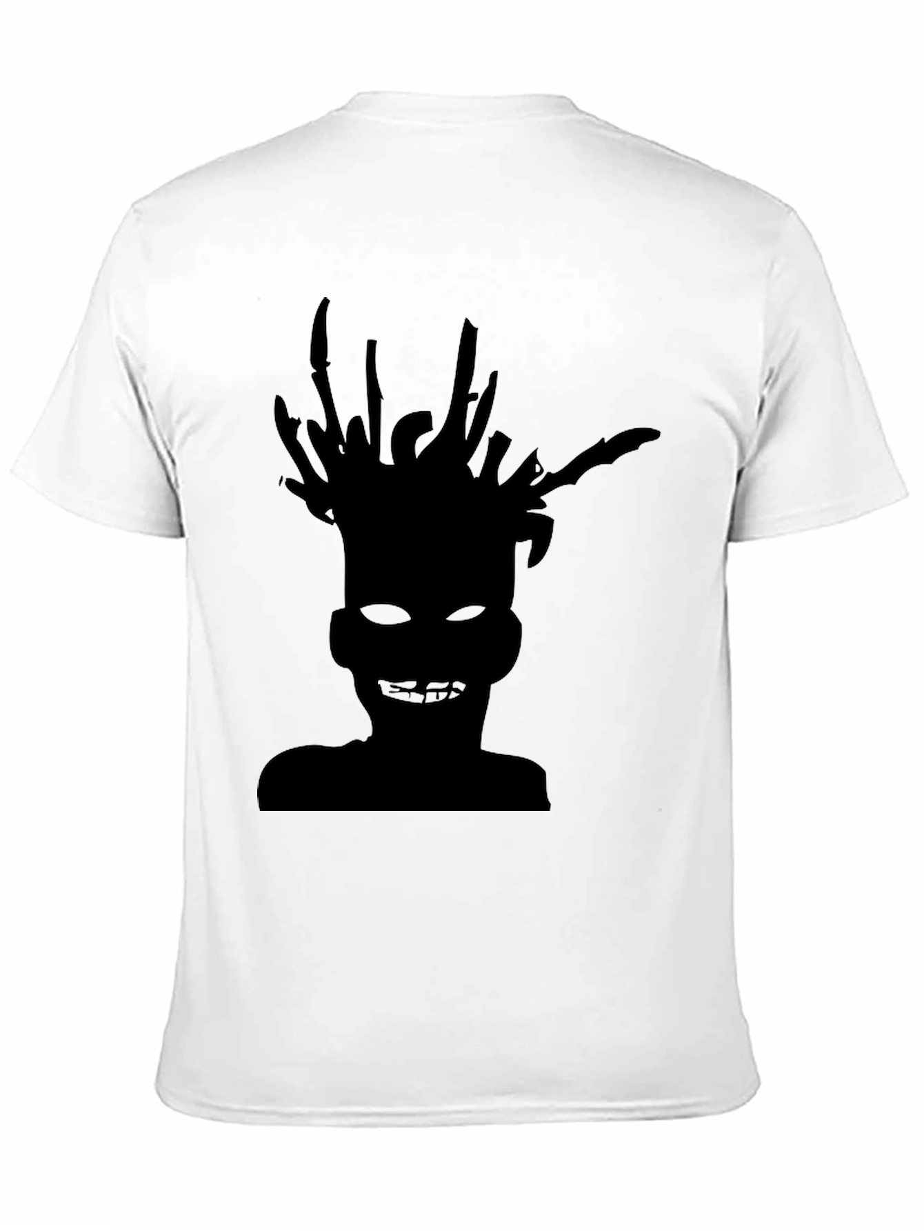 Unique Silhouette Graphic Black T-Shirt