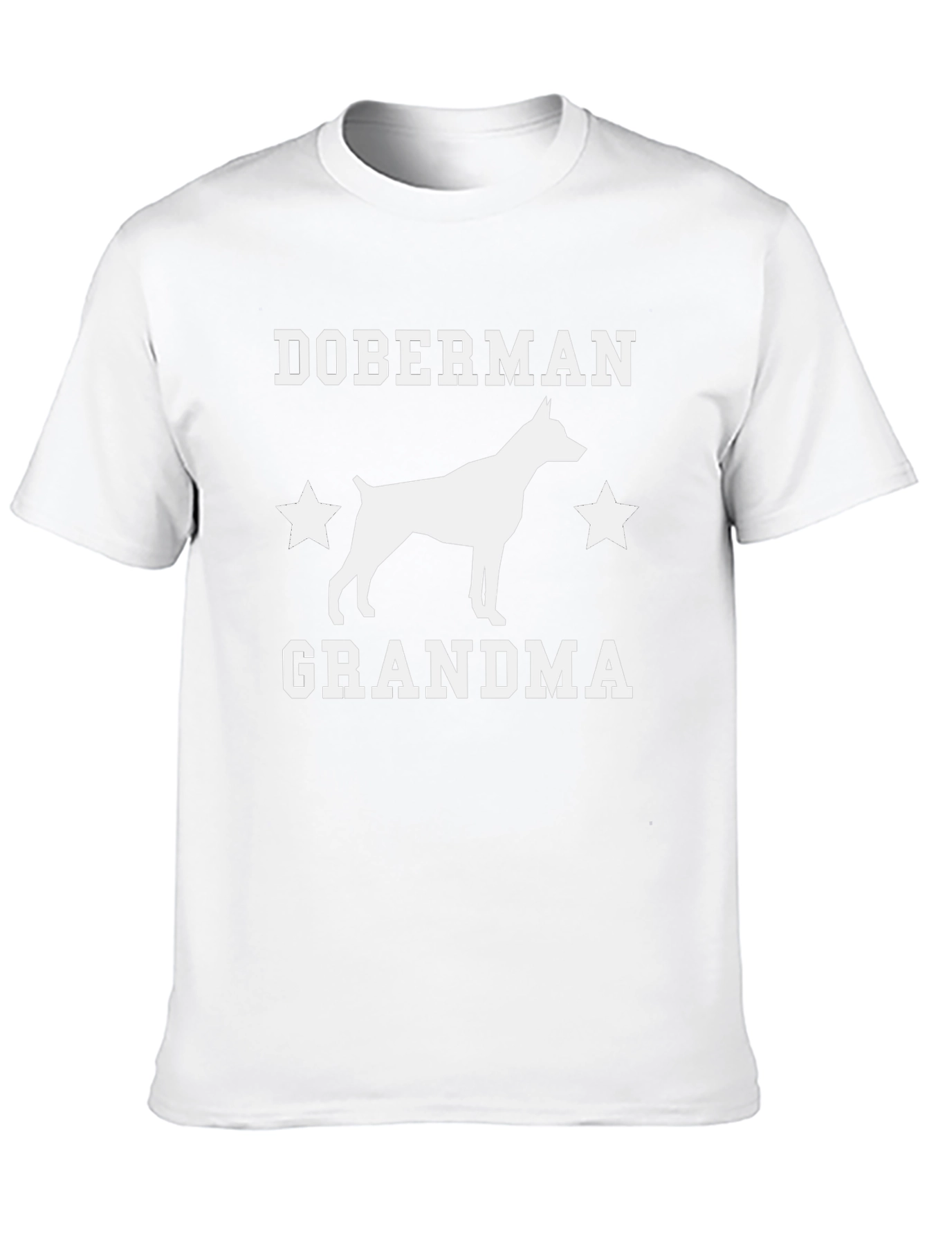 Doberman Grandma Graphic Tee - Black Cotton T-Shirt