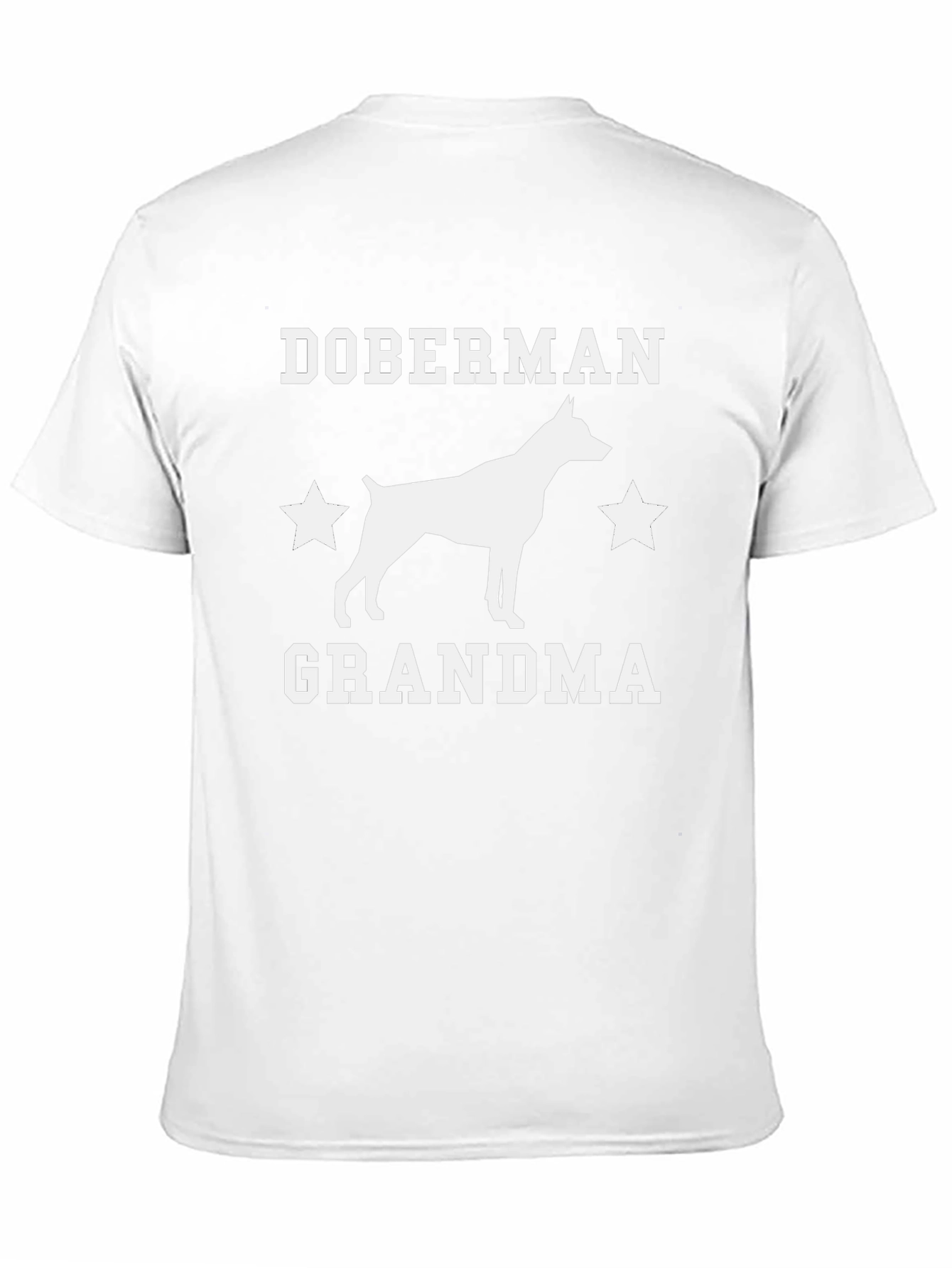 Doberman Grandma Graphic Tee - Black Cotton T-Shirt