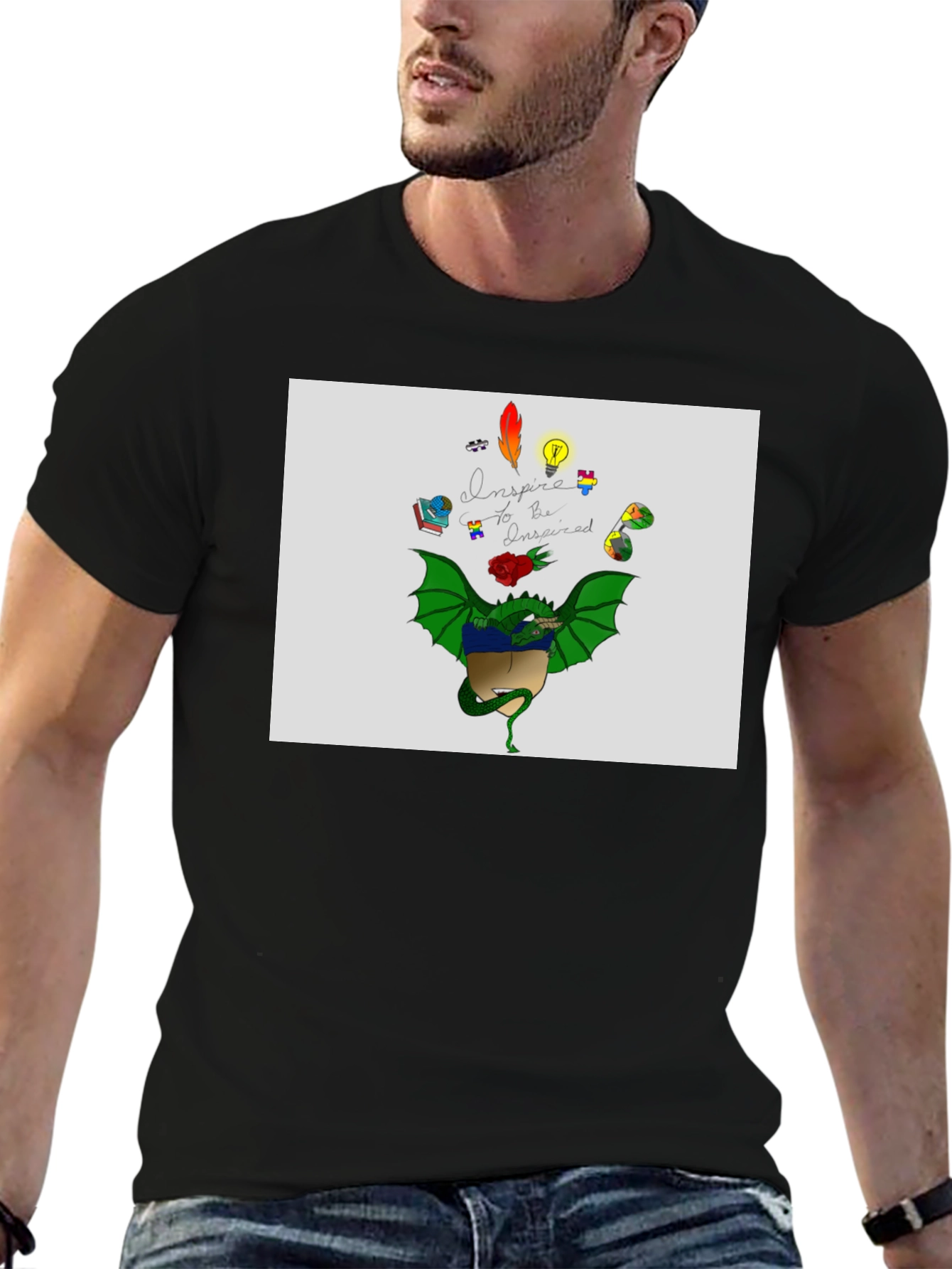 Inspire Dragon Graphic T-Shirt