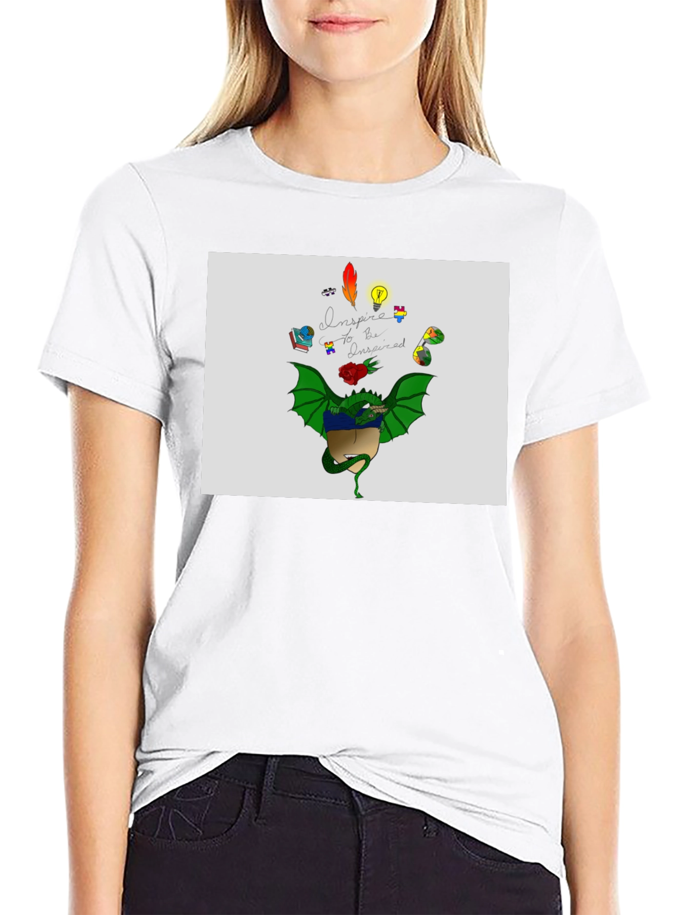 Inspire Dragon Graphic T-Shirt