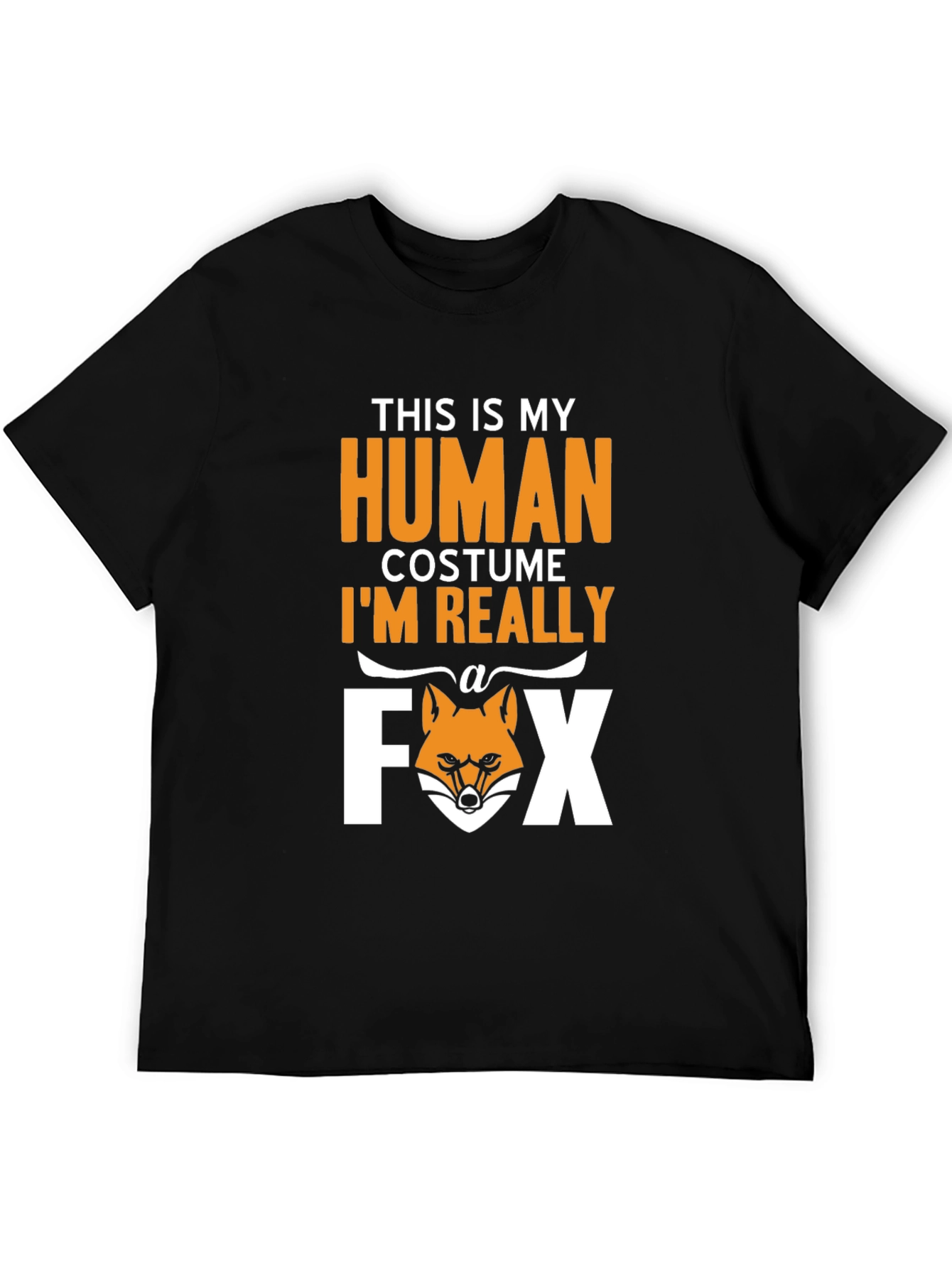 Funny Human Costume Fox T-Shirt - Halloween Tee