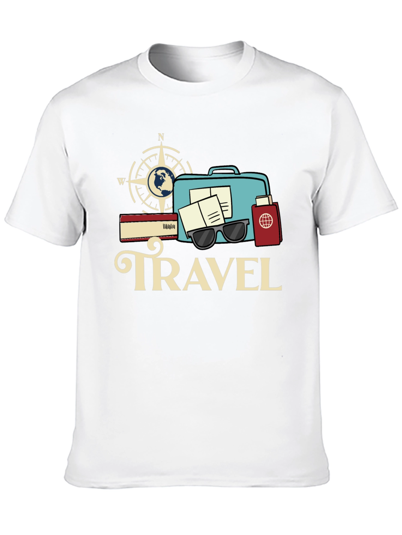 Travel Theme Graphic T-Shirt - Adventure Ready!