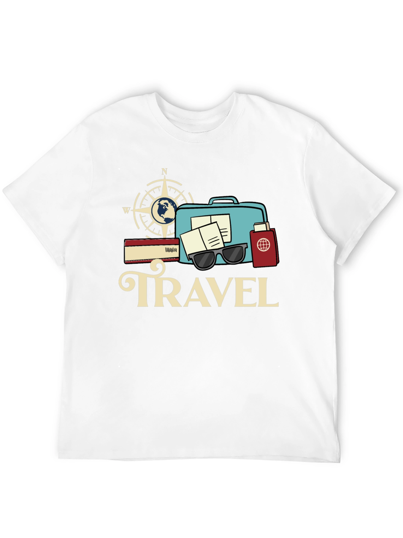 Travel Theme Graphic T-Shirt - Adventure Ready!