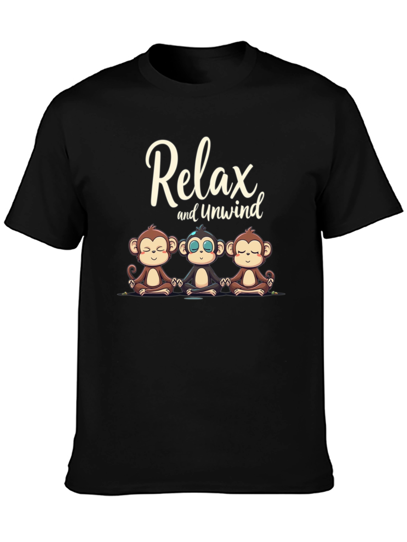 Relax and Unwind Monkey Graphic Tee