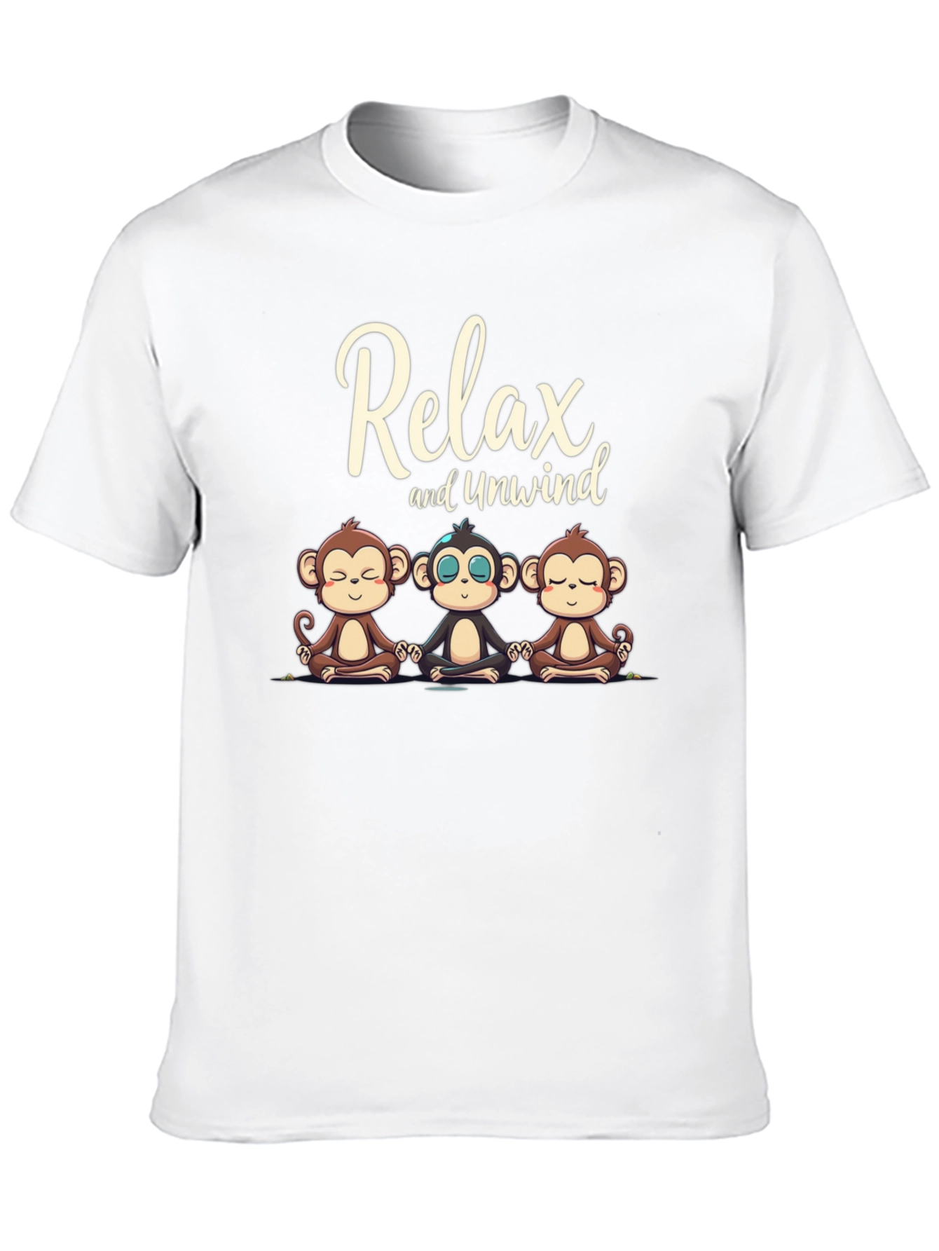 Relax and Unwind Monkey Graphic Tee