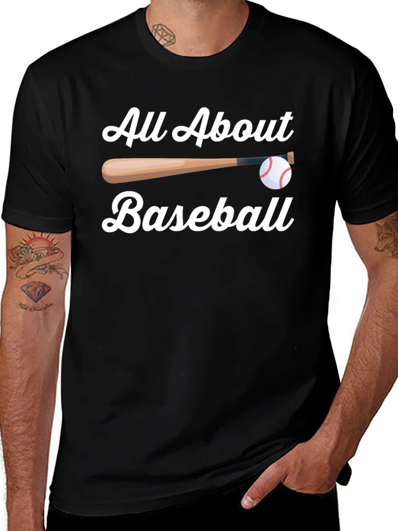 All About Baseball T-Shirt - Black