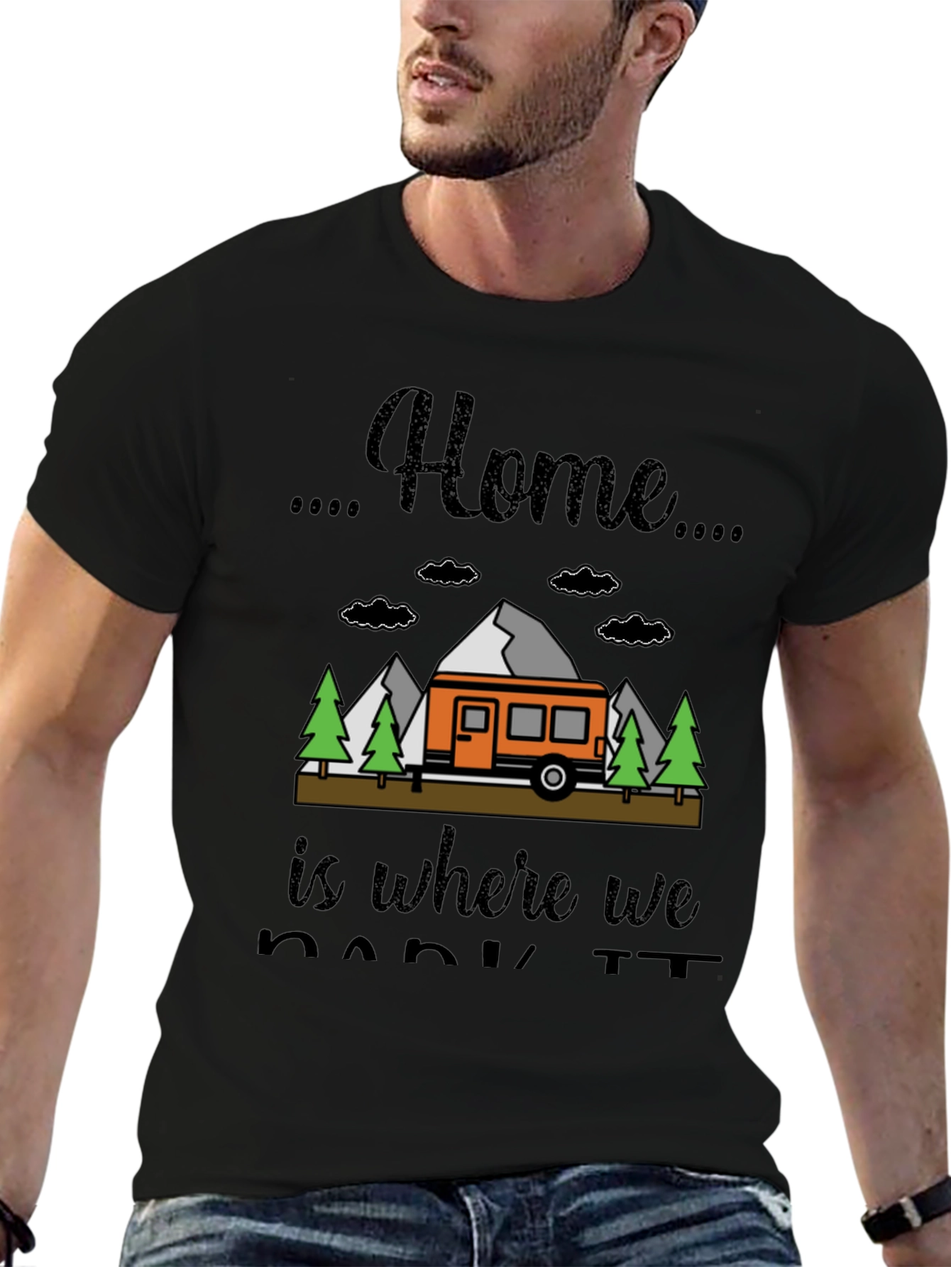 Home is Where We Park It Camping T-Shirt