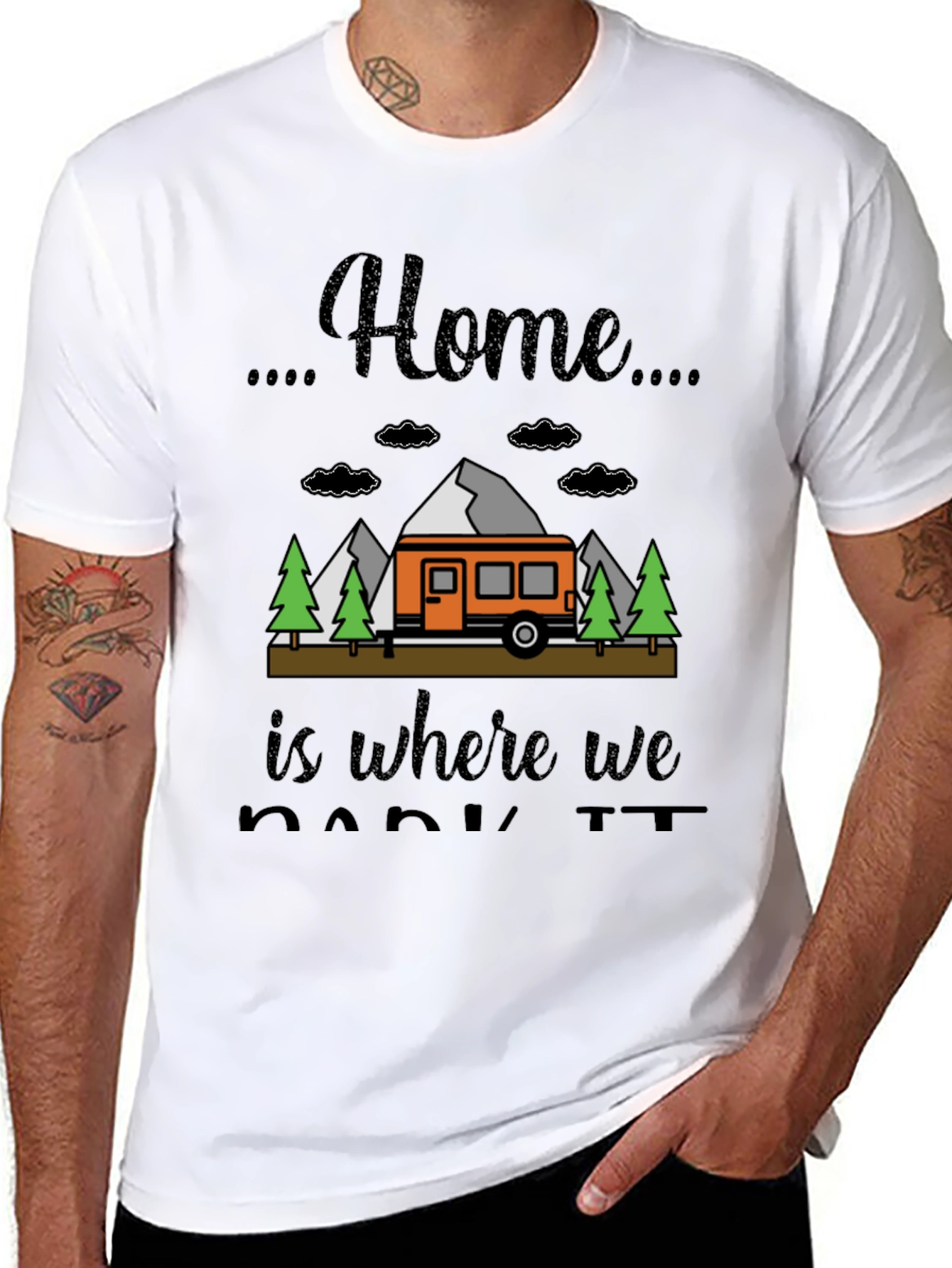 Home is Where We Park It Camping T-Shirt