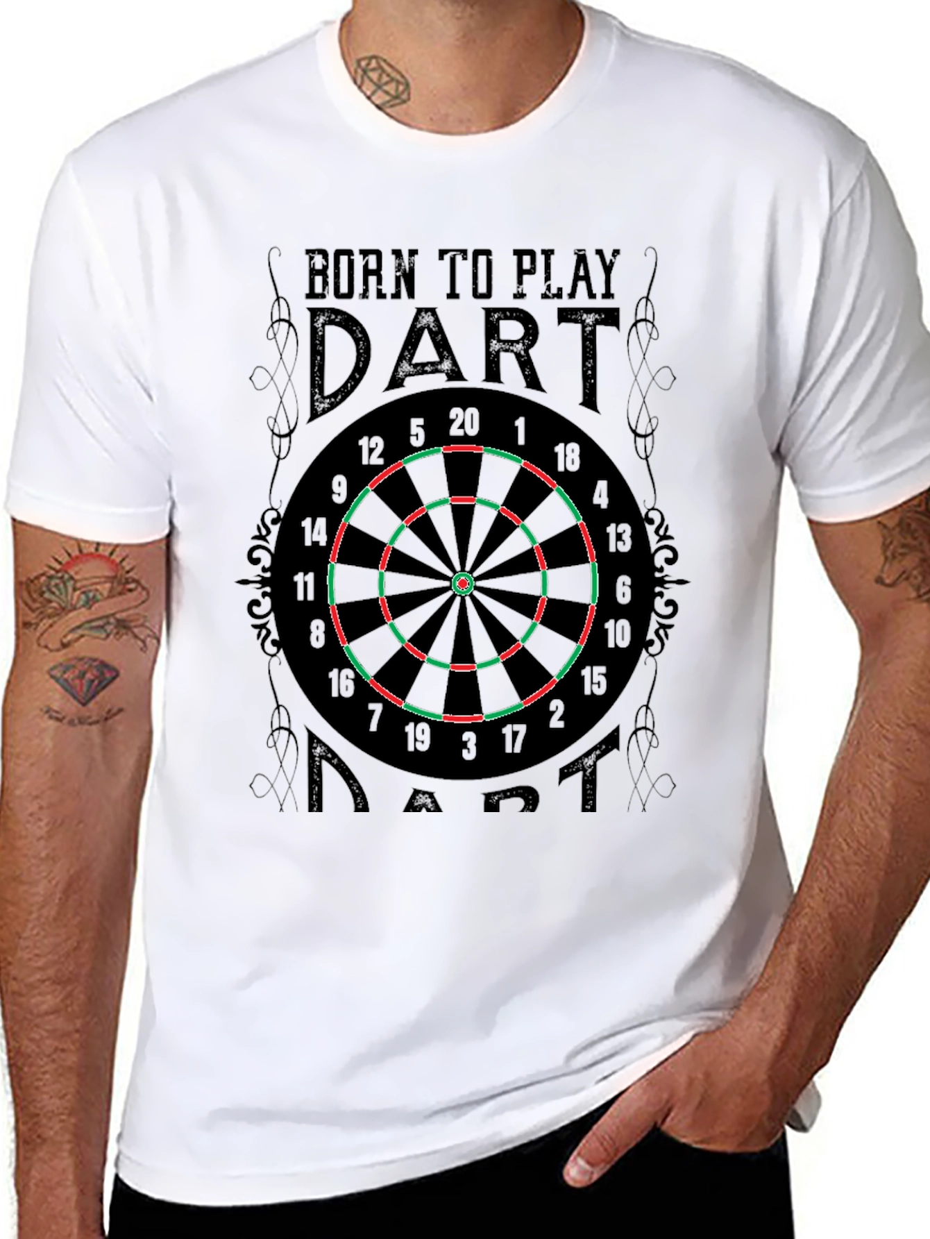 Born To Play Dart T-Shirt