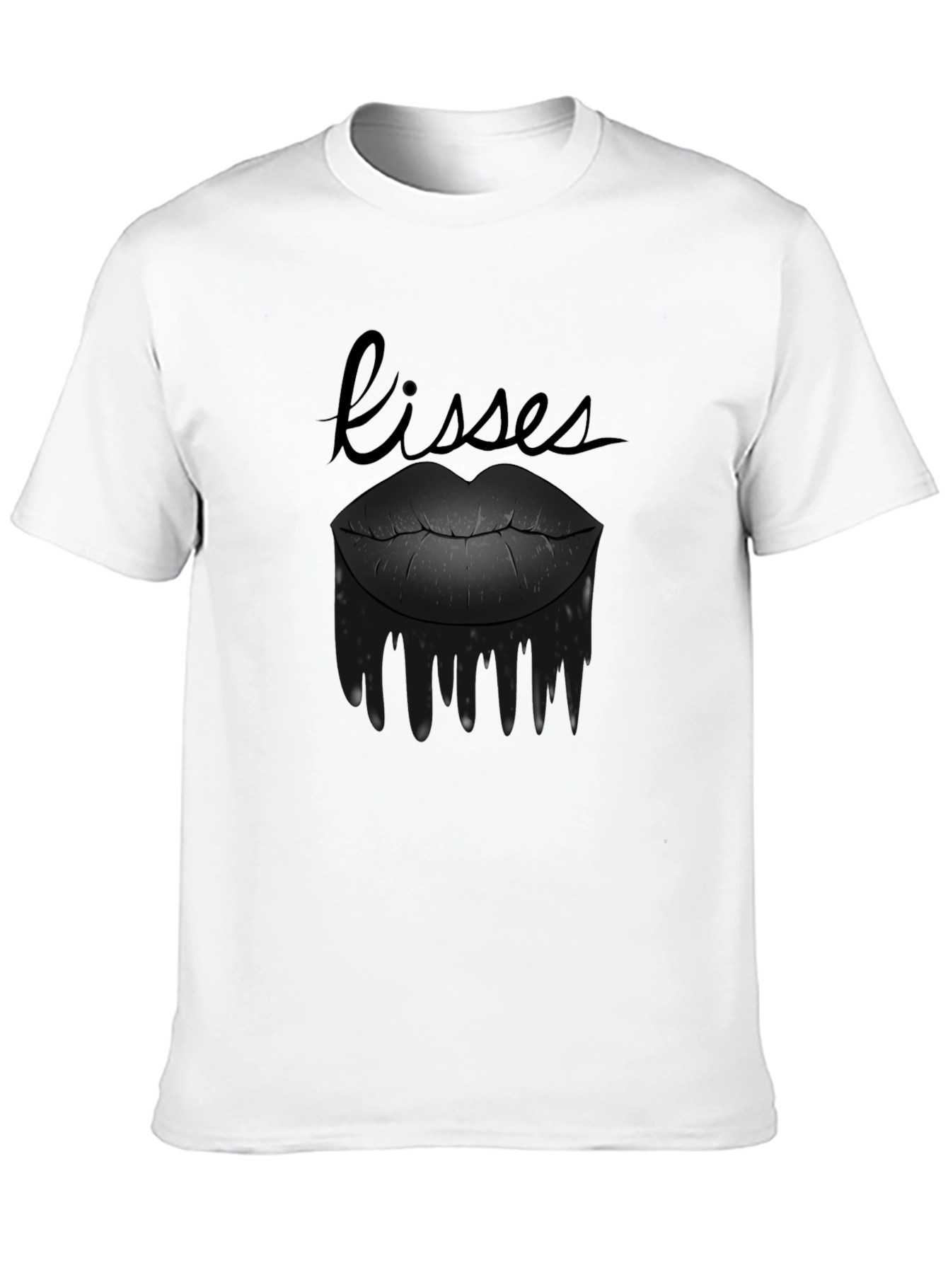 Kisses Graphic Tee - Black