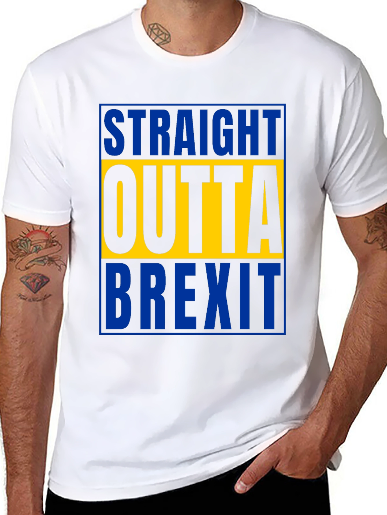 Straight Outta Brexit T-Shirt - Bold Graphic Tee