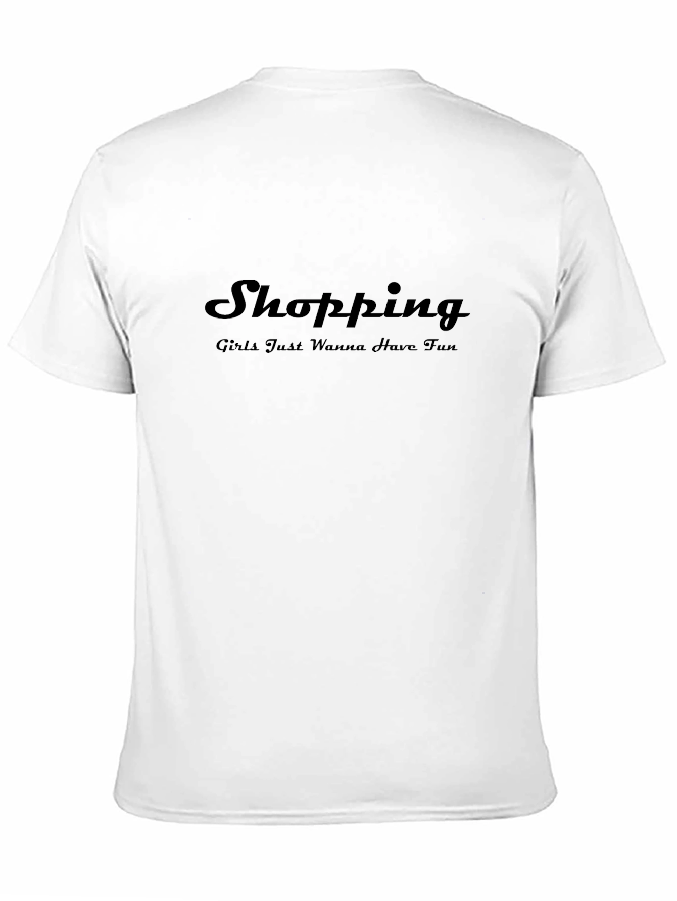 Shopping Girls Fun Graphic Tee - Black