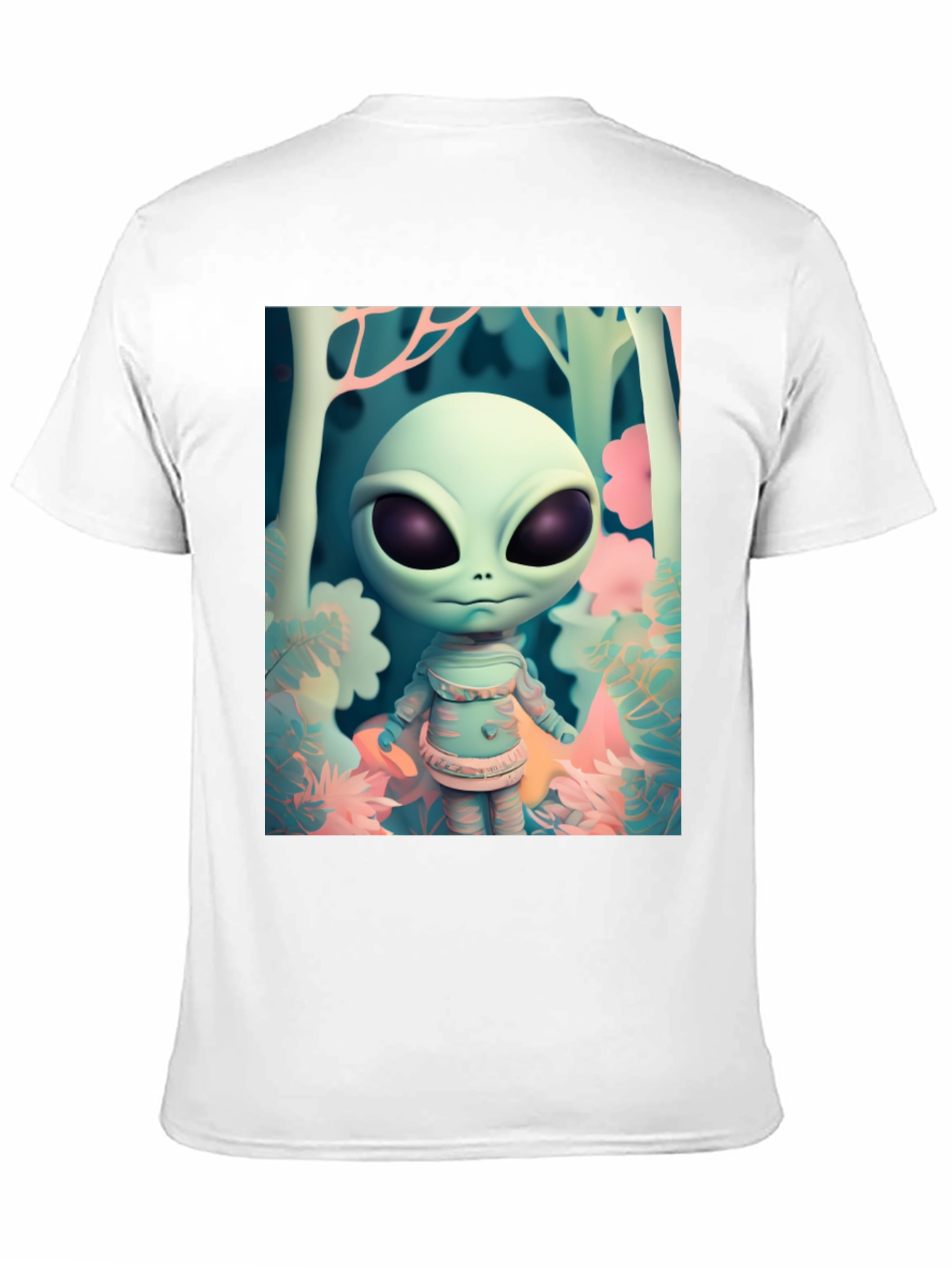 Alien Forest Tee - Unique Graphic Print Shirt