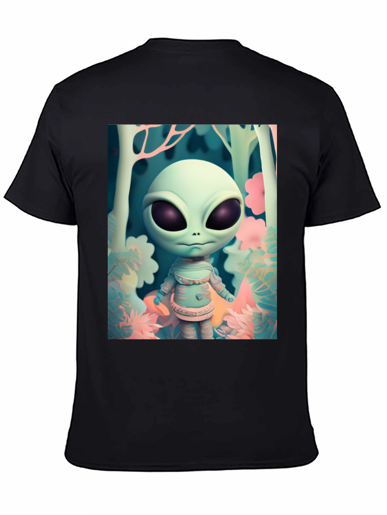 Alien Forest Tee - Unique Graphic Print Shirt