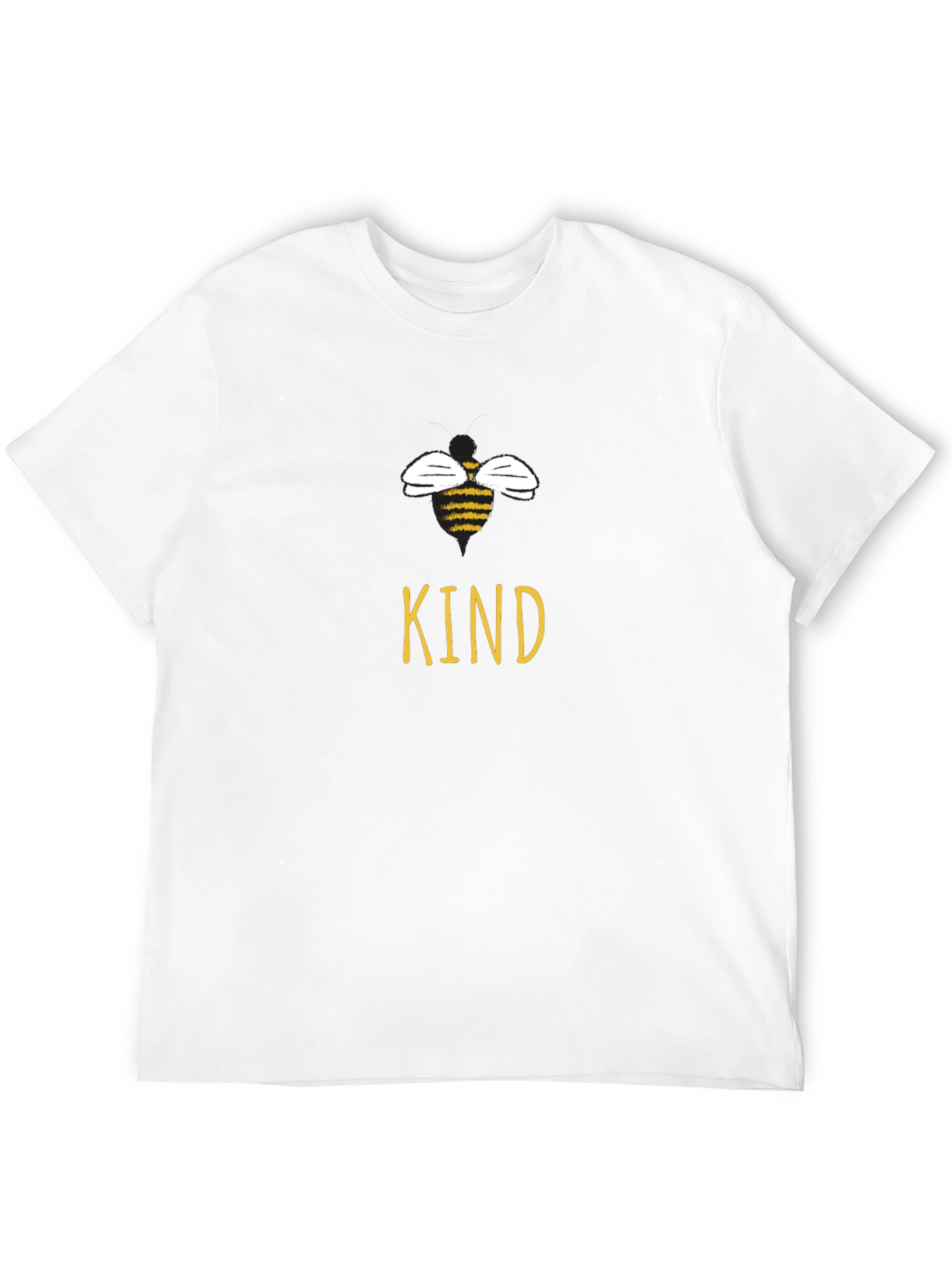 Be Kind Bee T-Shirt - Black Cotton Casual Tee