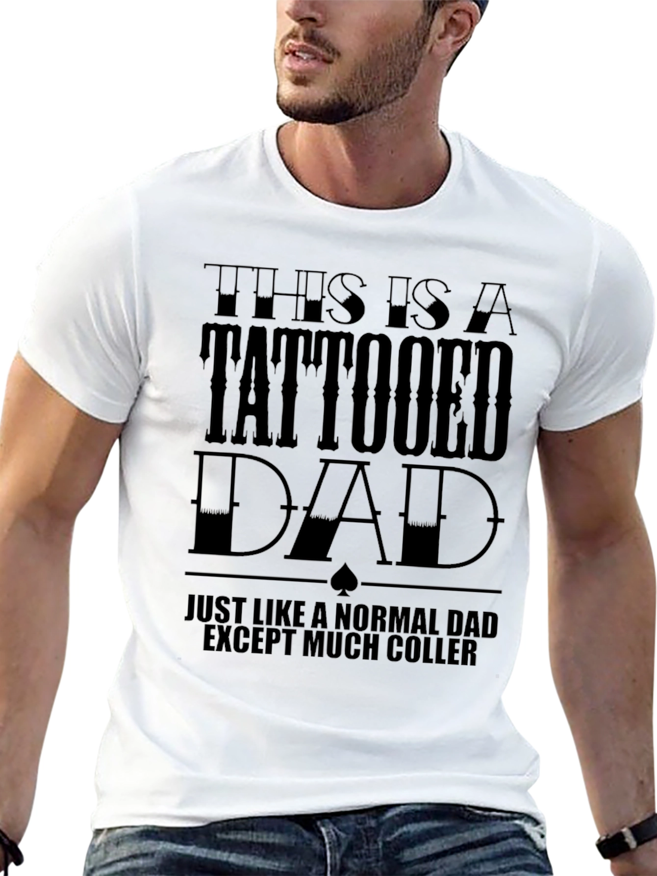 Tattooed Dad Graphic Tee - Cool Fathers Day Gift