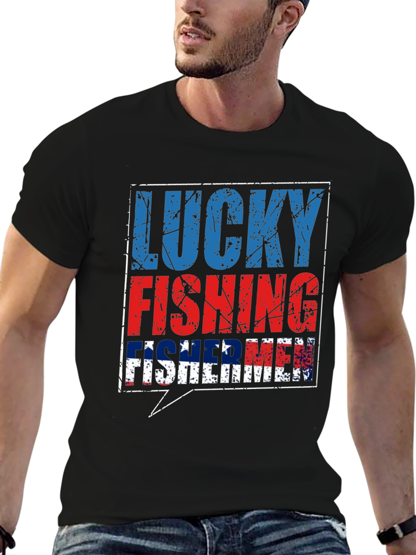 Lucky Fishing Fisherman T-Shirt