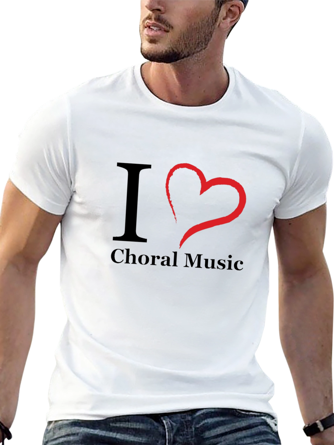 I Love Choral Music T-Shirt - Black