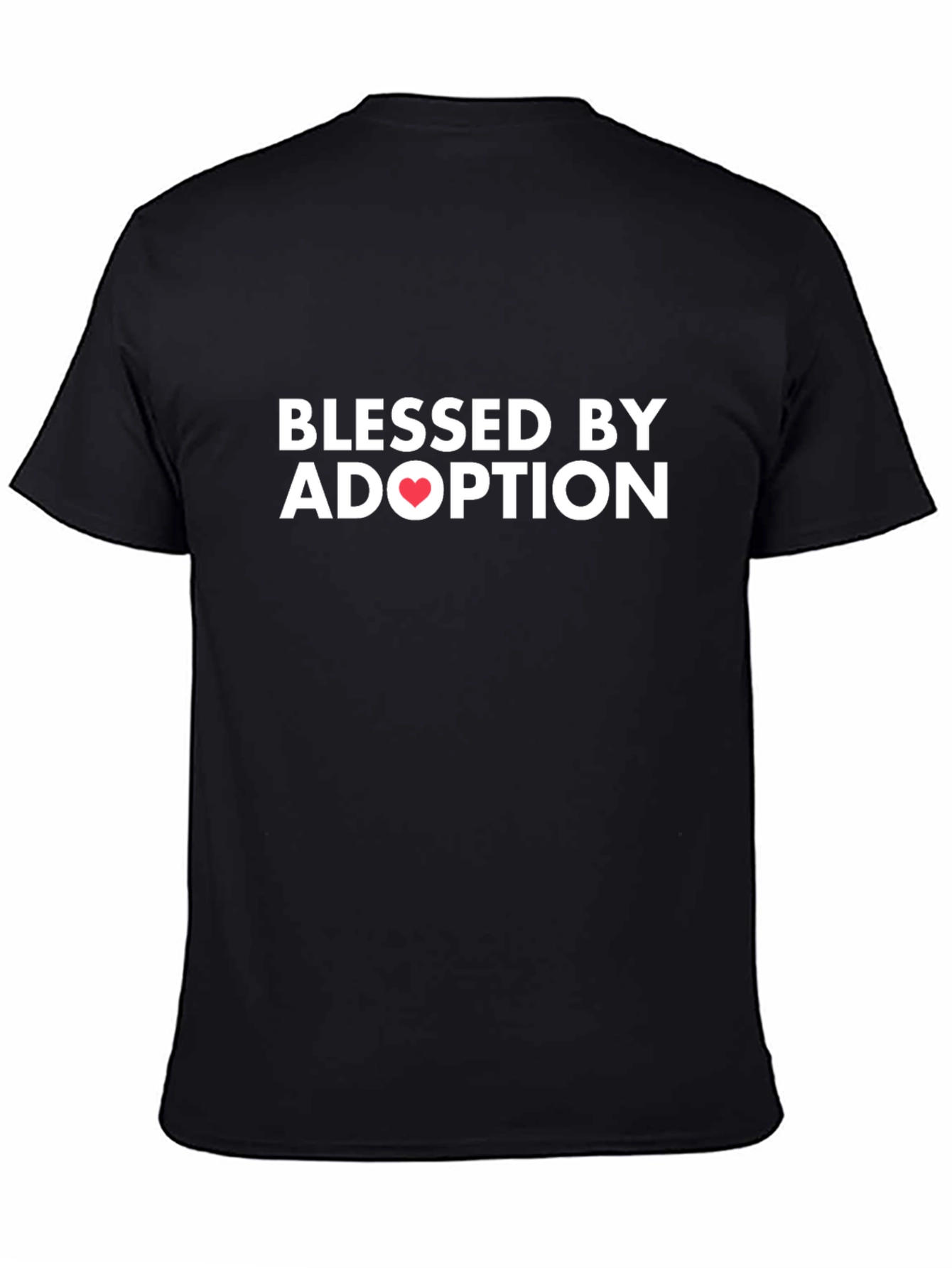Blessed by Adoption T-Shirt - Heart Design