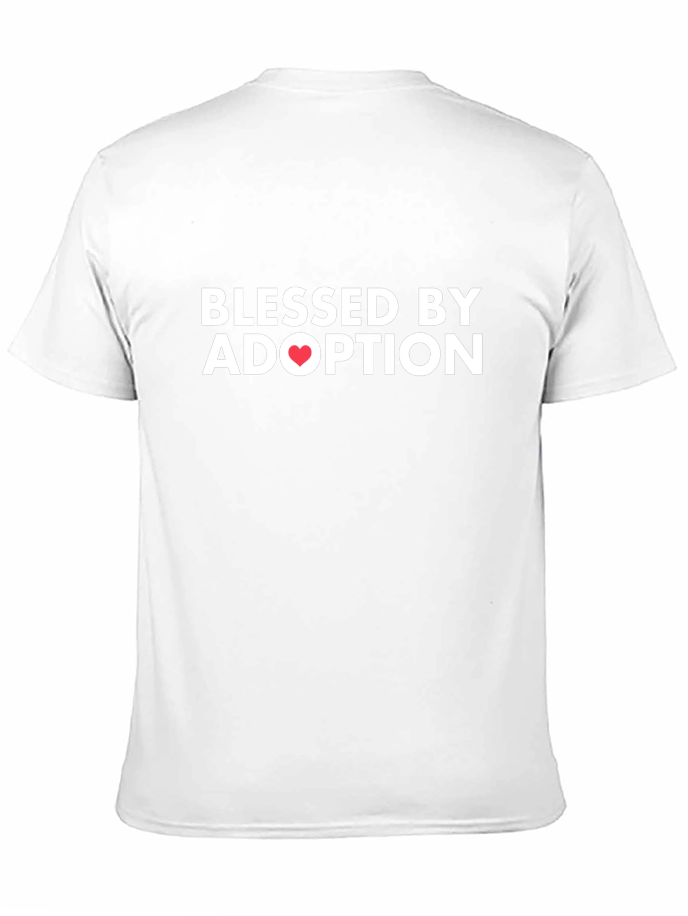 Blessed by Adoption T-Shirt - Heart Design