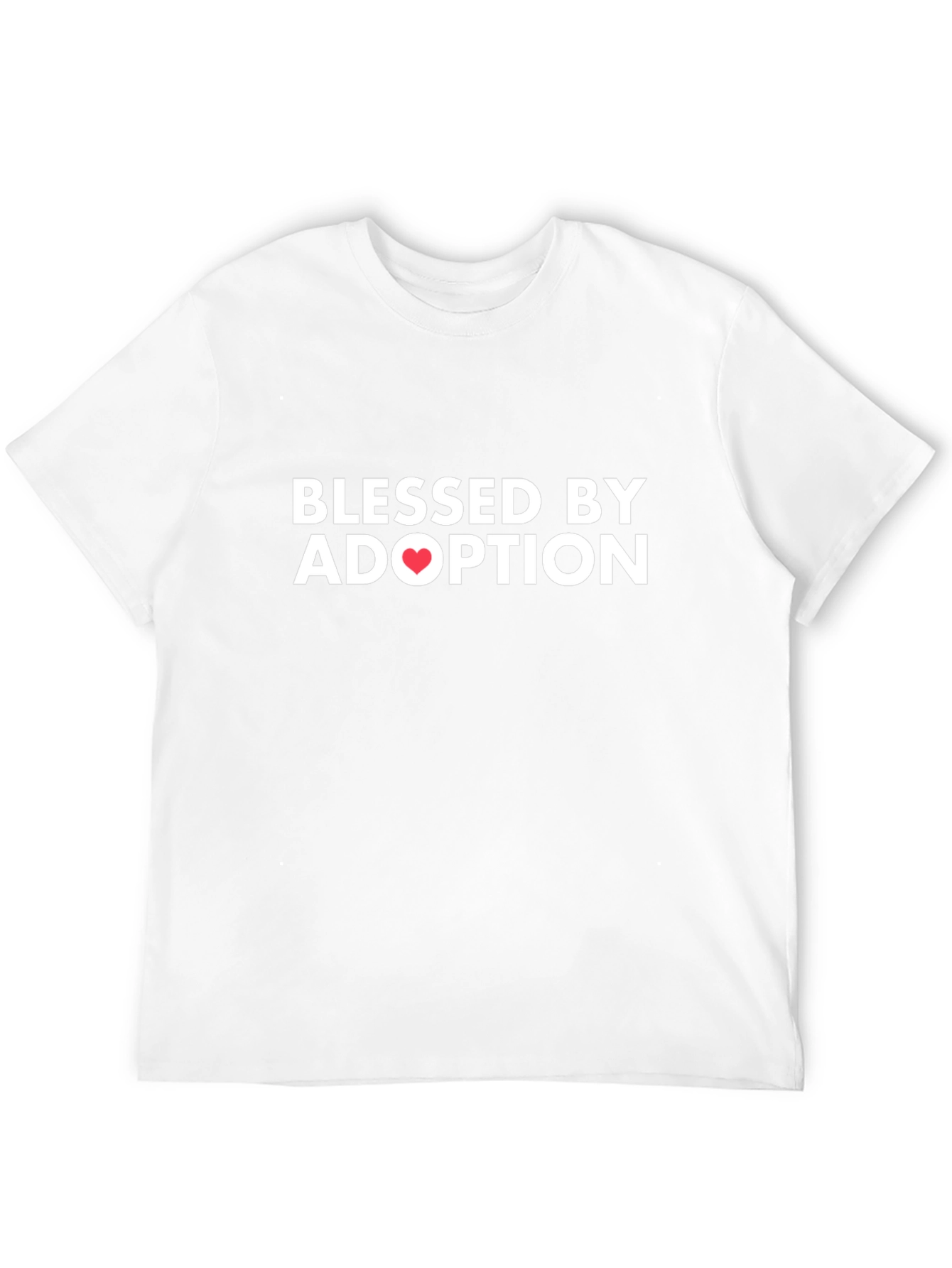 Blessed by Adoption T-Shirt - Heart Design