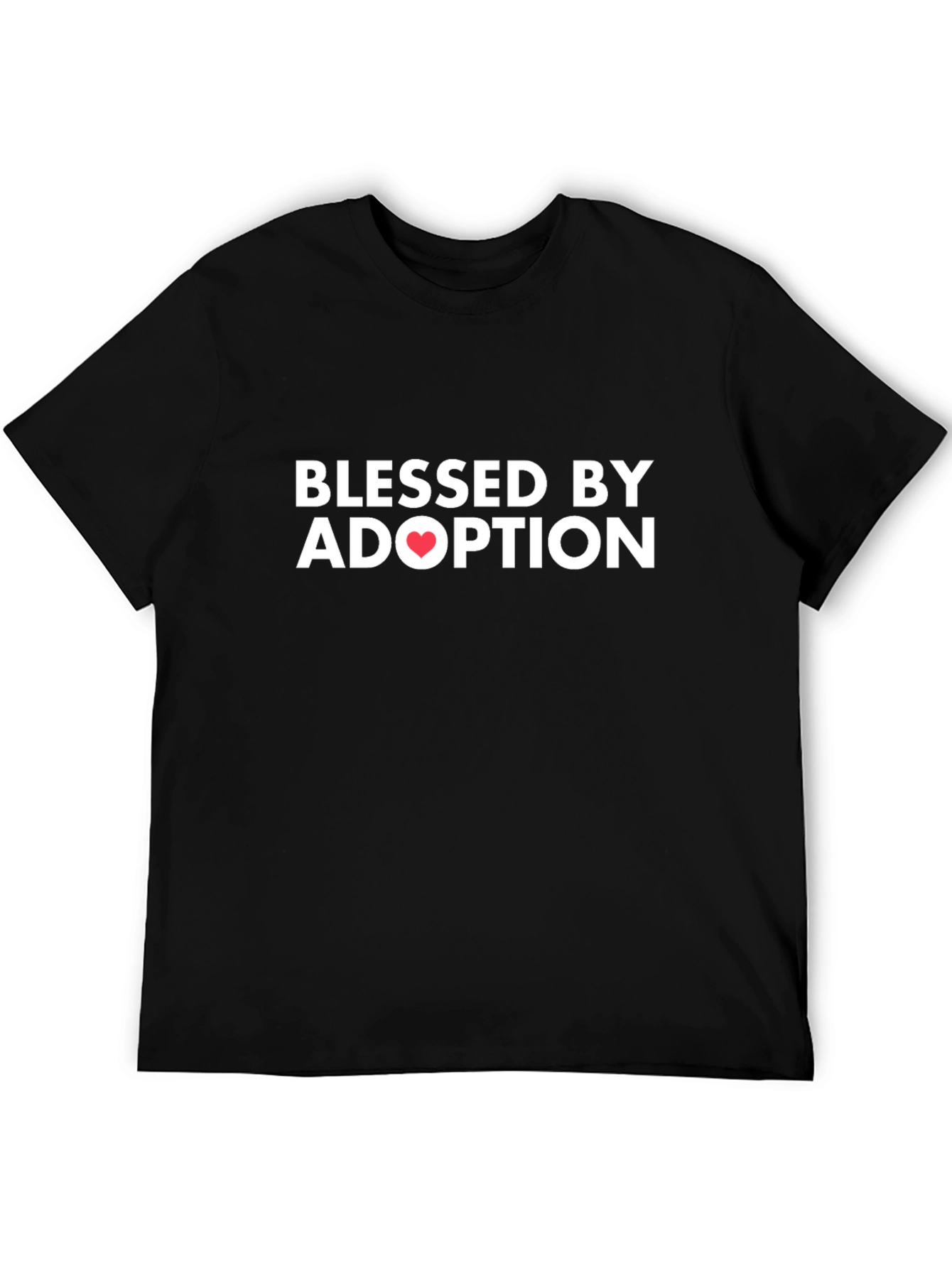 Blessed by Adoption T-Shirt - Heart Design