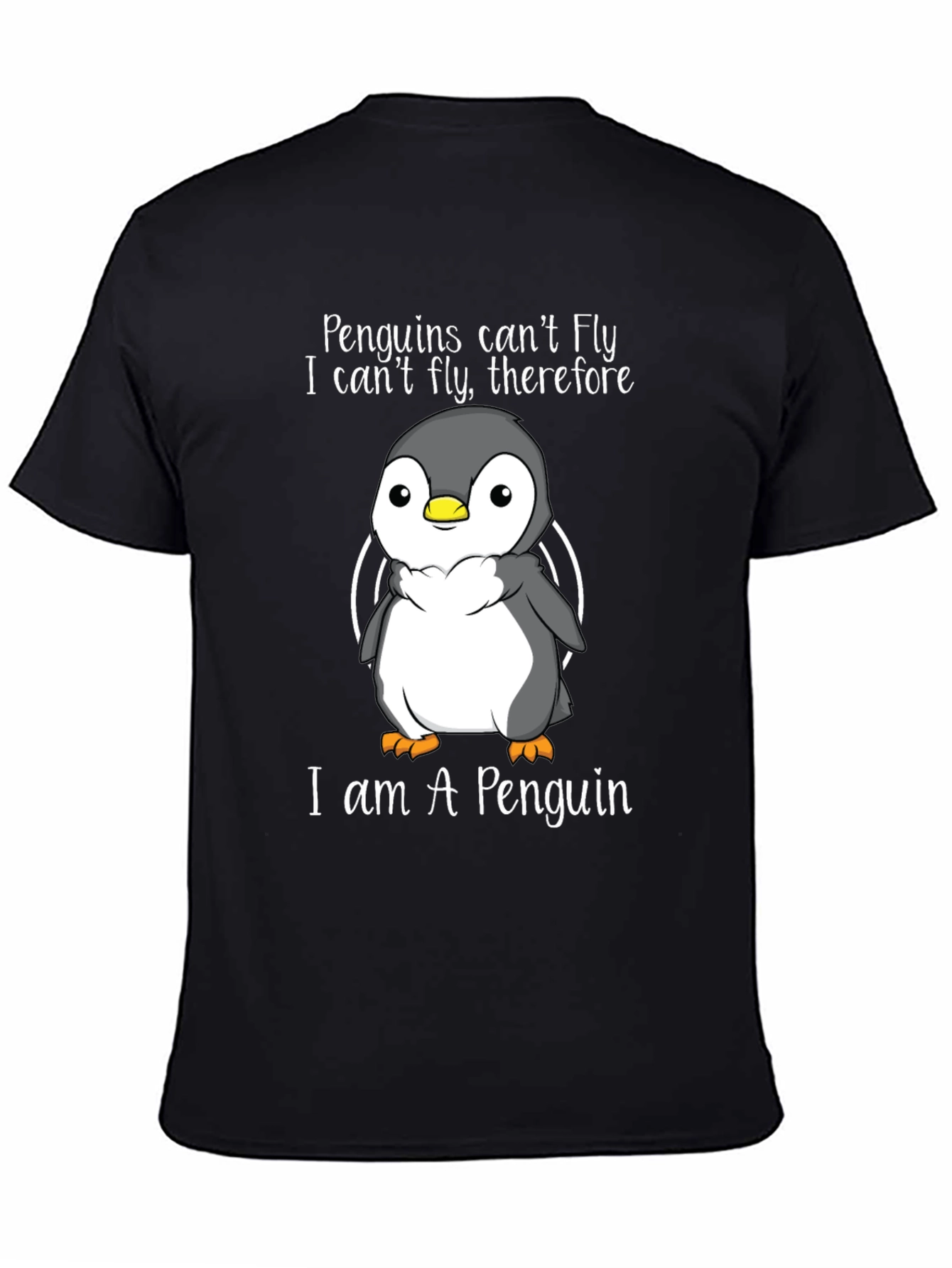 Penguin T-Shirt - Penguins Cant Fly Graphic Tee