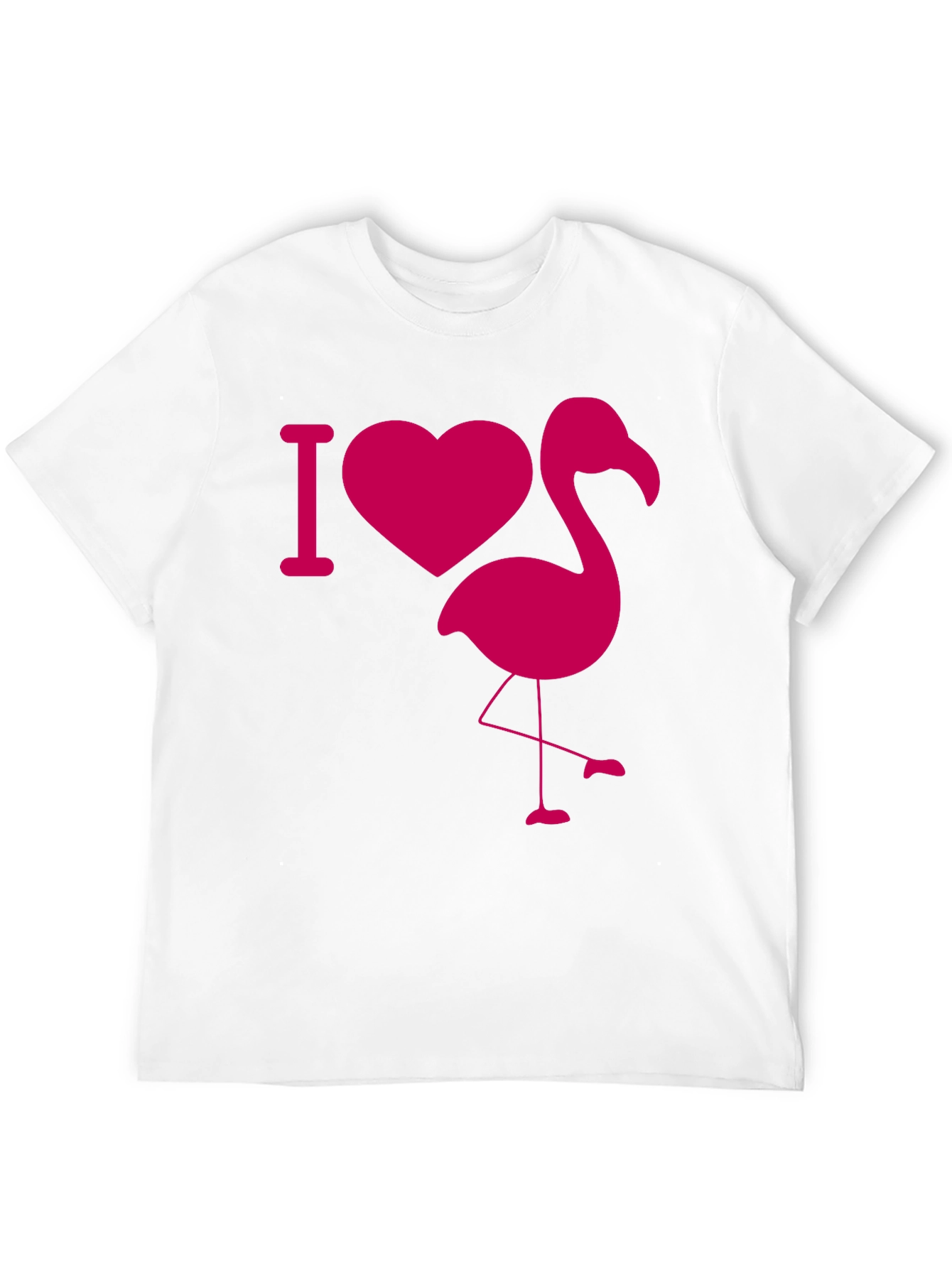 I Heart Flamingo Black T-Shirt