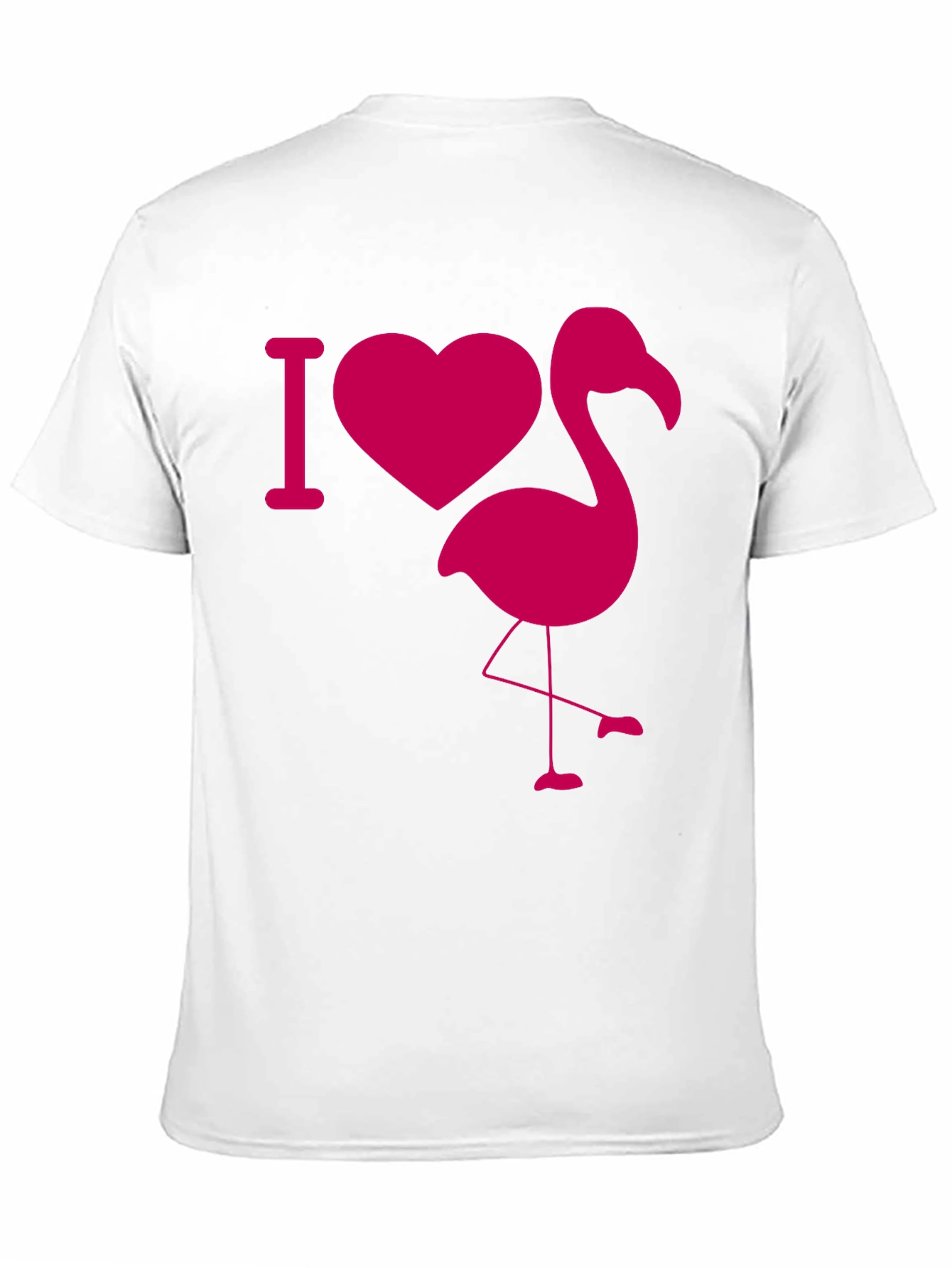 I Heart Flamingo Black T-Shirt