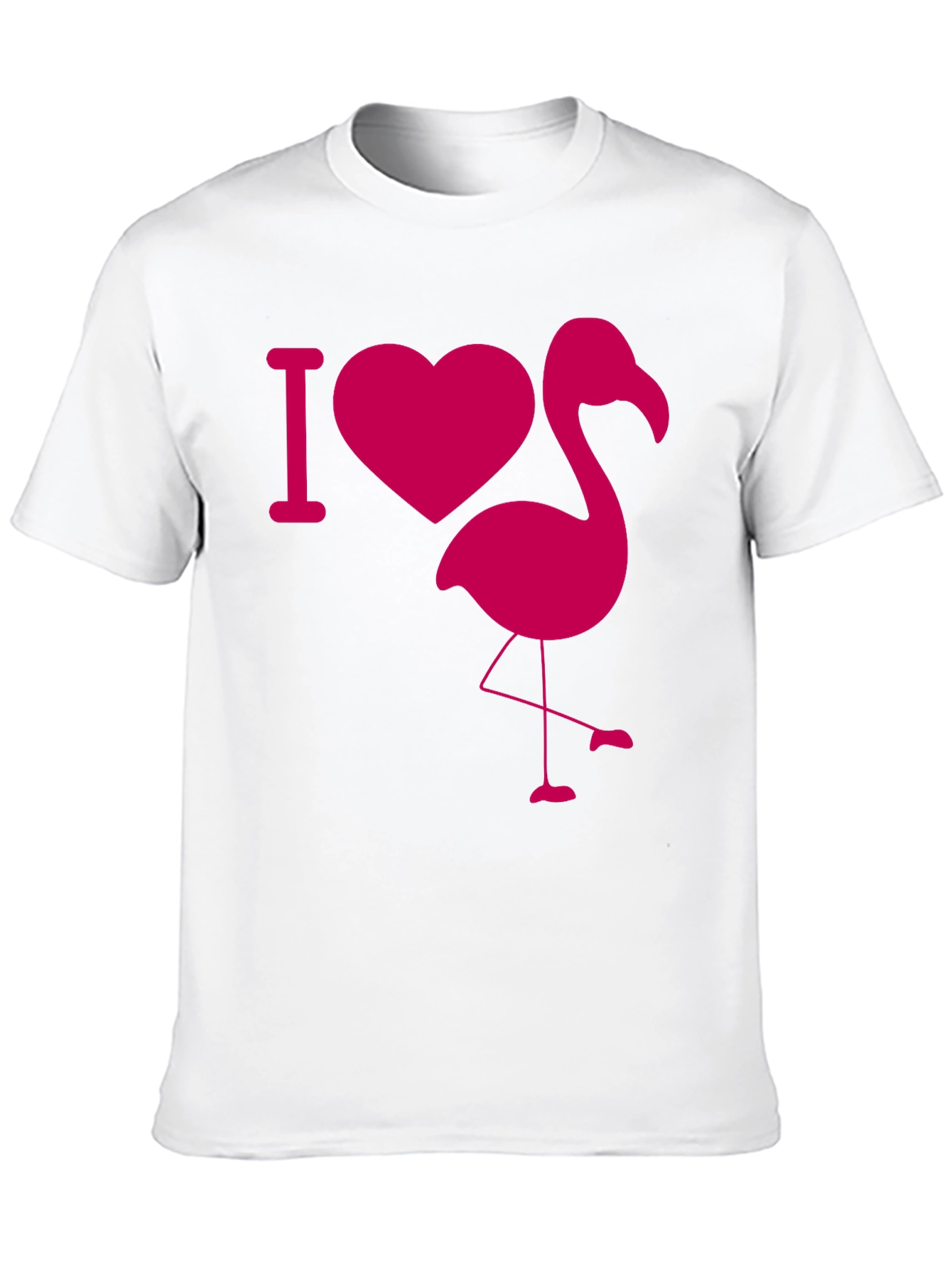I Heart Flamingo Black T-Shirt