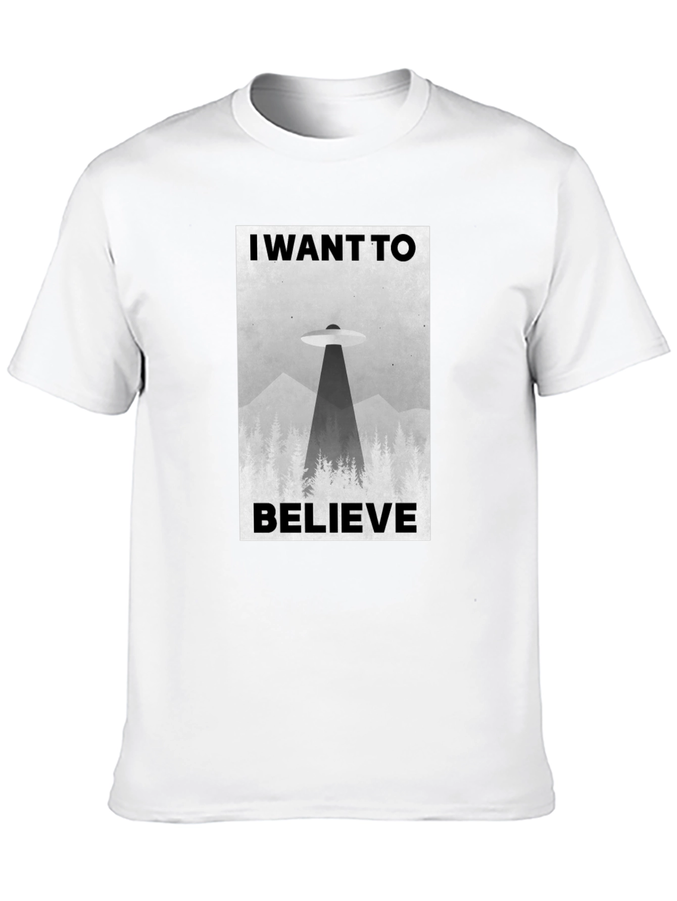 I Want to Believe UFO Graphic T-Shirt