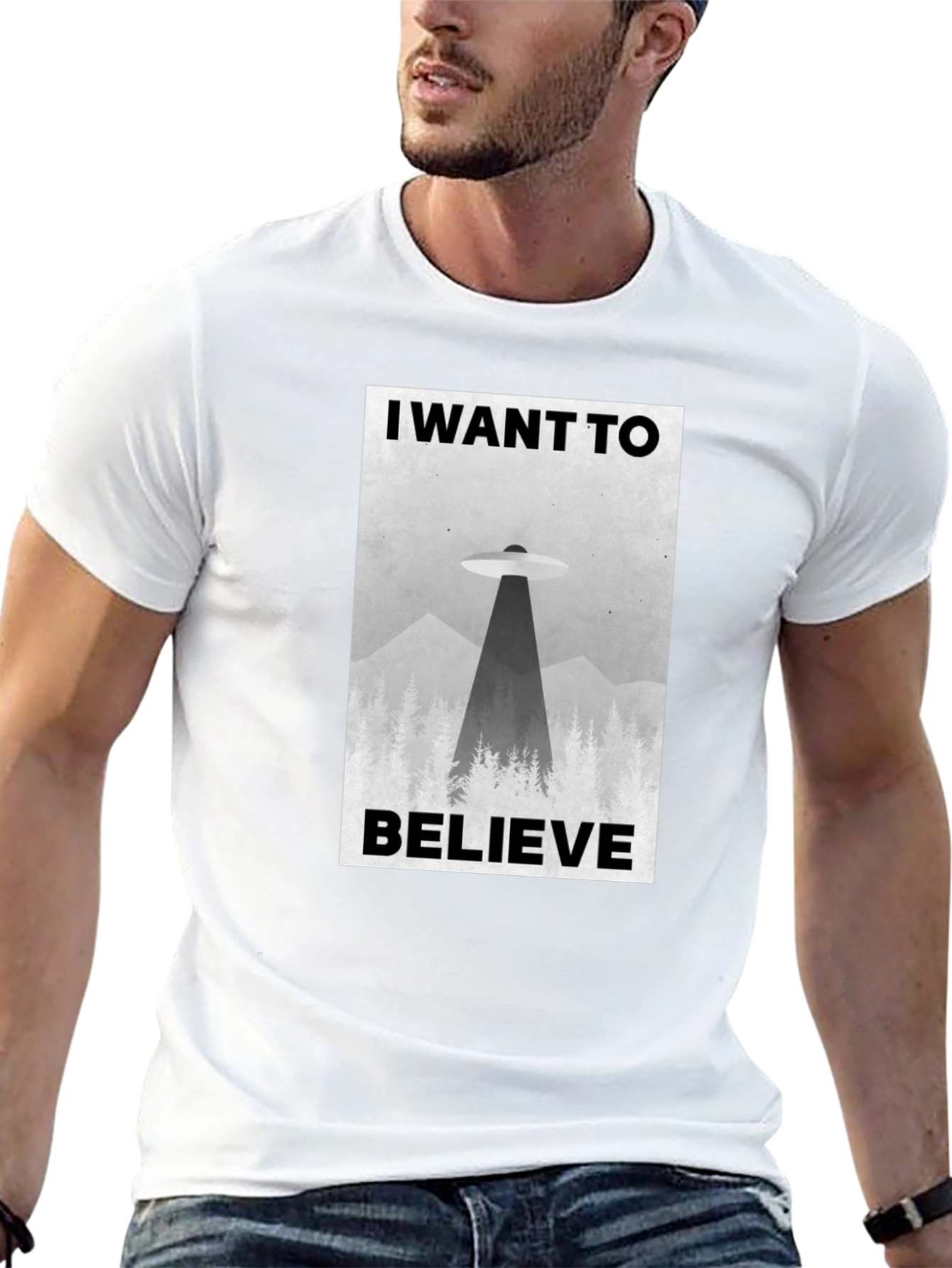 I Want to Believe UFO Graphic T-Shirt
